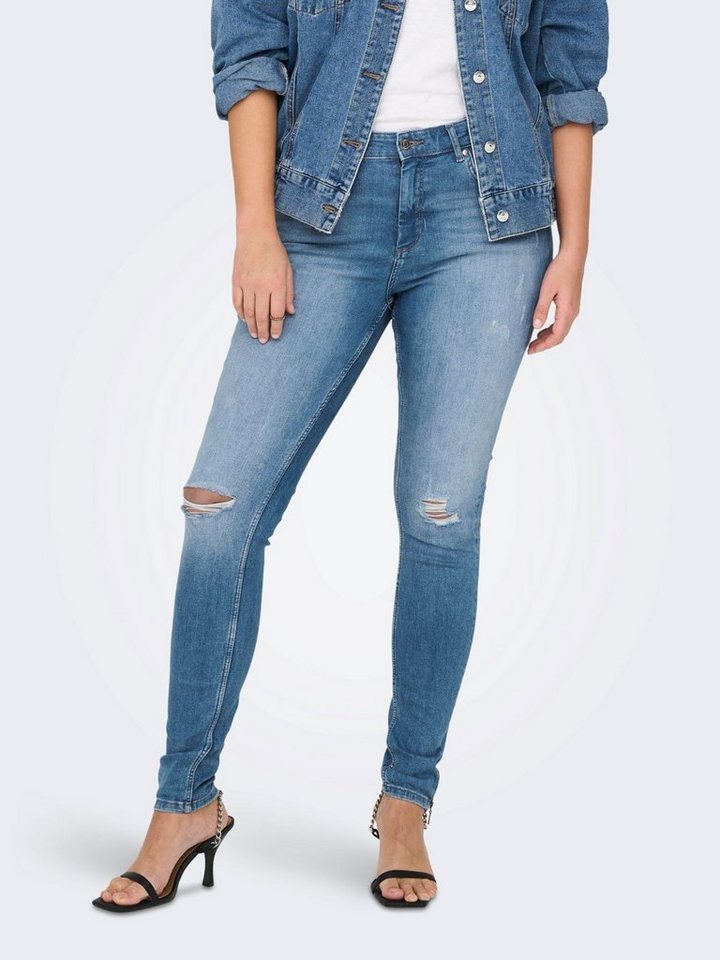 ONLY CARMAKOMA Skinny-fit-Jeans Skinny Jeans Übergrößen Plus Size Denim  CARWILLY 4954 in Blau