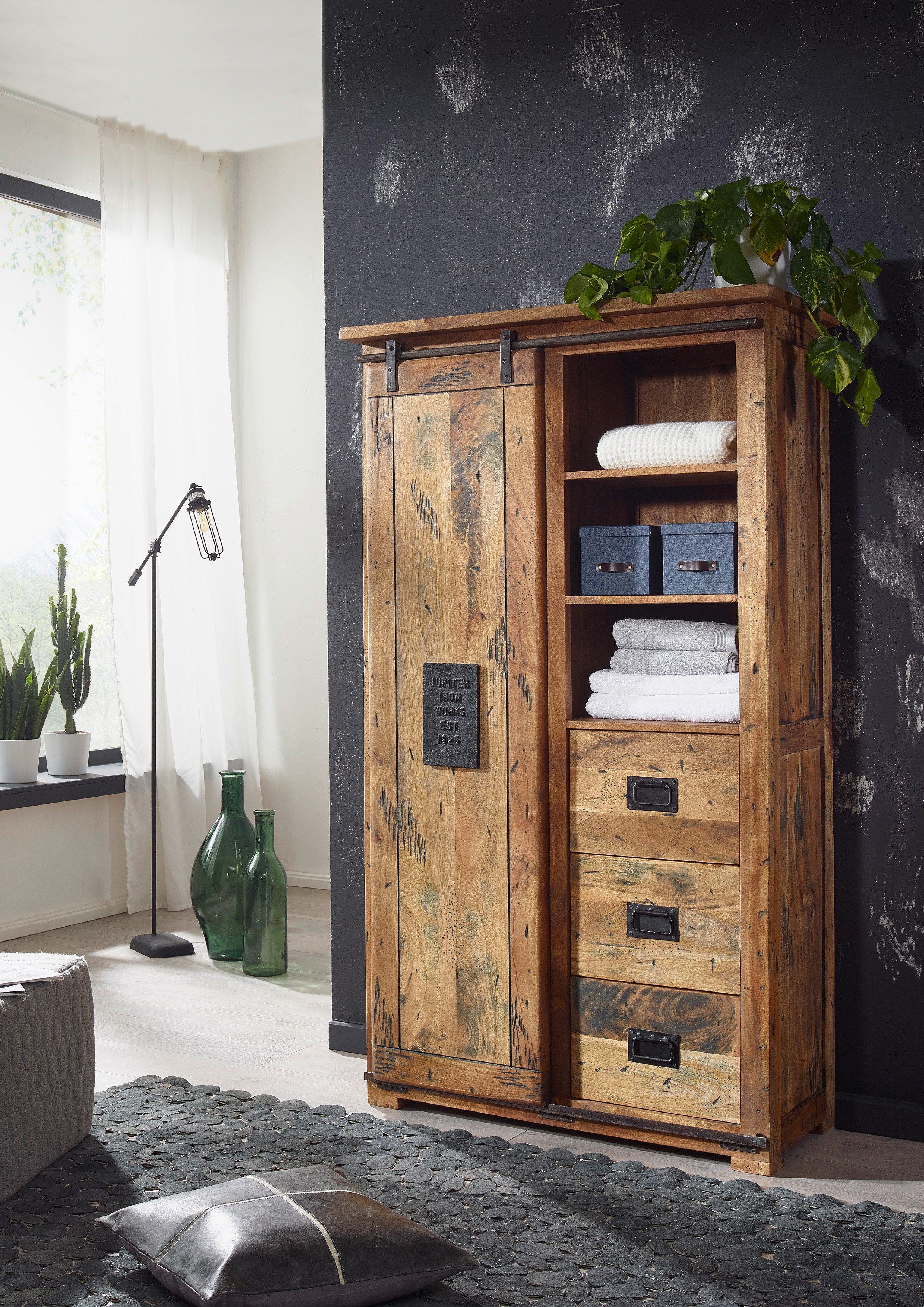Woodroom Highboard Pali (Mango massiv natur günstig online kaufen