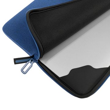 Tucano Laptop-Hülle Second Skin Mélange, Neopren Notebook Sleeve, Blau 15,6 Zoll, 15-16 Zoll Laptops