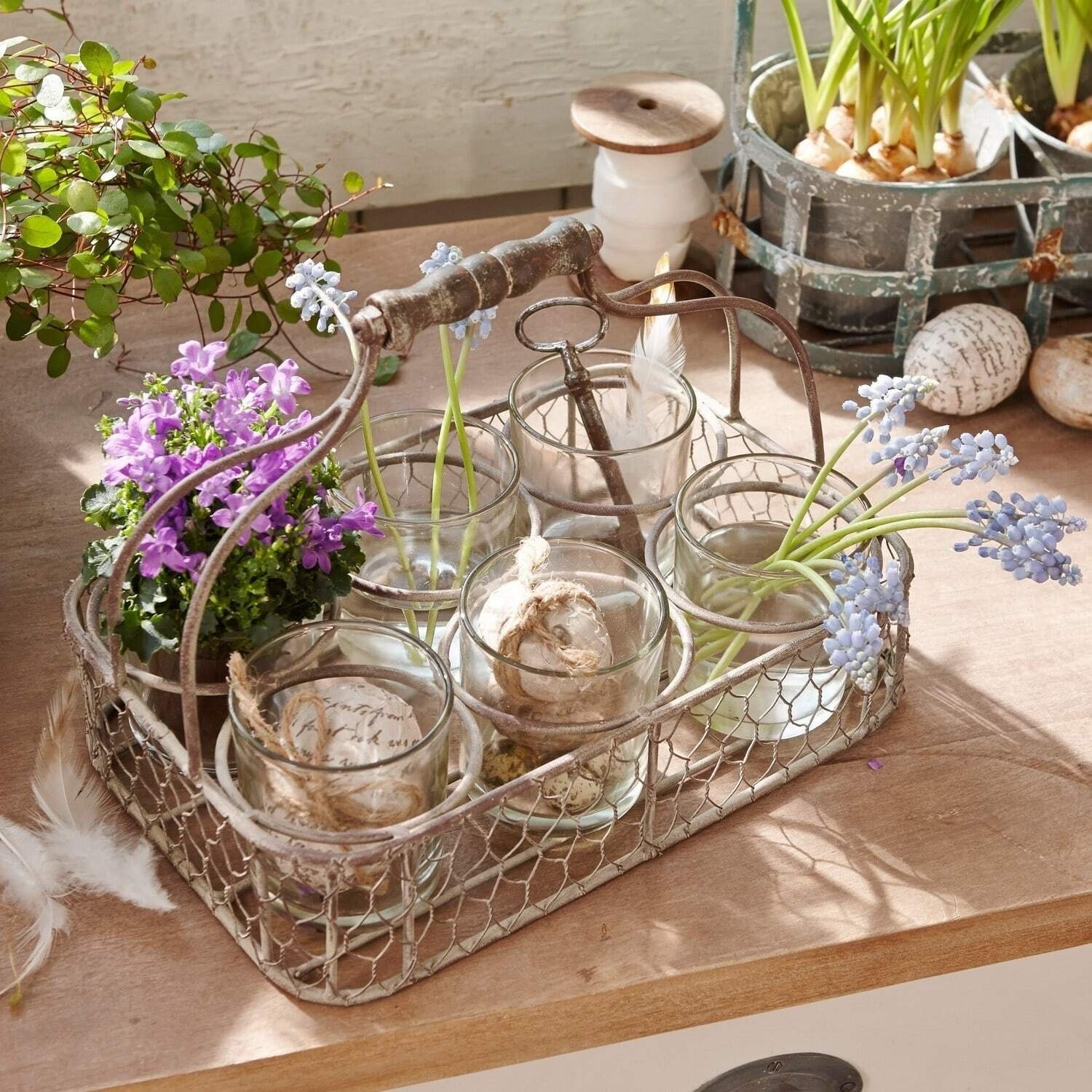 Mirabeau Windlicht Windlichthalter Vichère grau günstig online kaufen