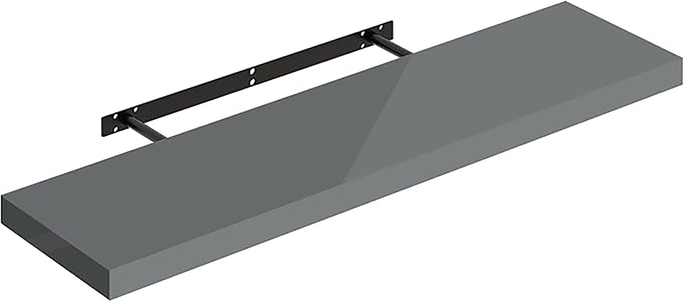 Woltu Wandregal, 1-tlg., hochglänzend Wandboard Schweberegal CD DVD Regal