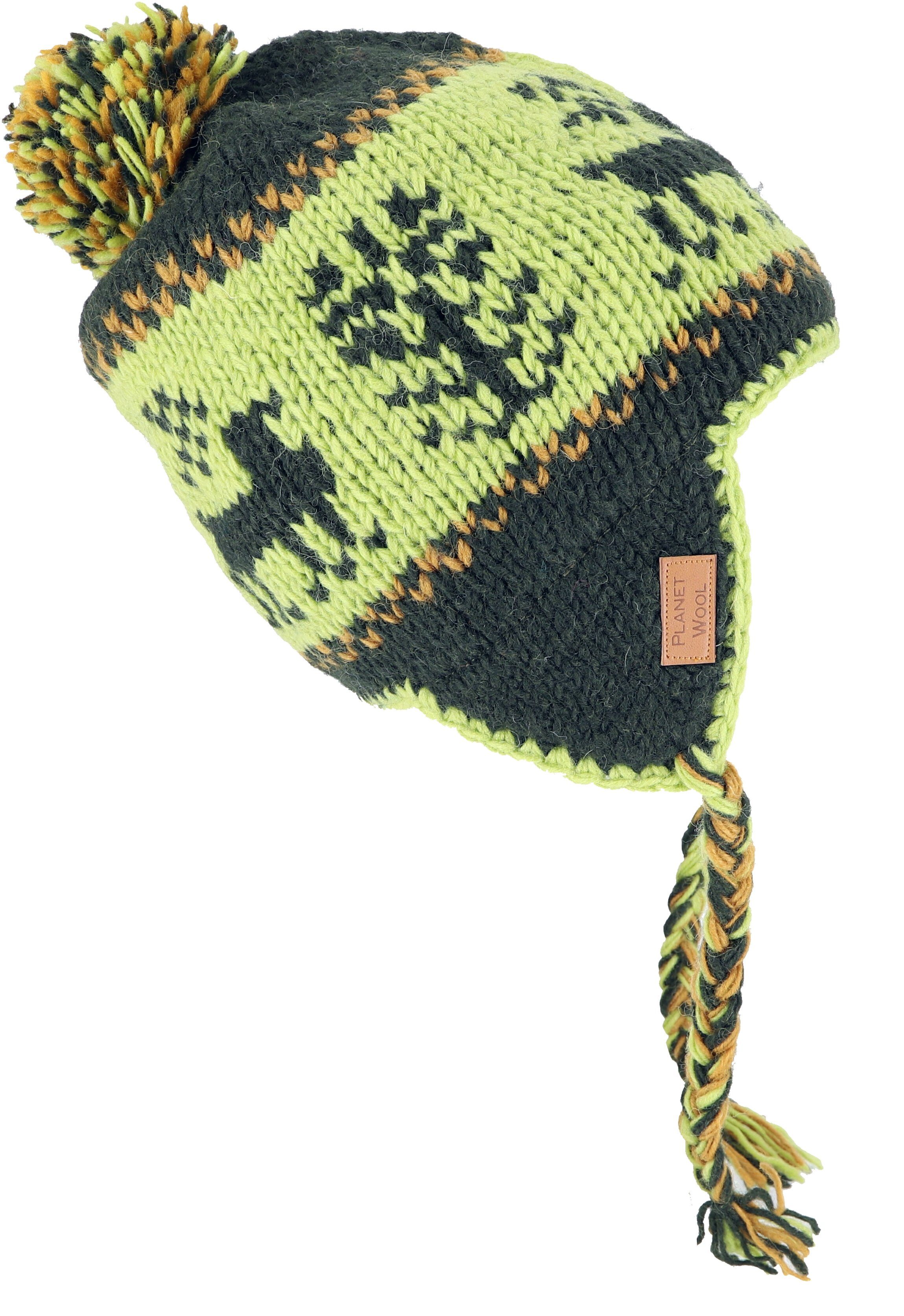 Guru-Shop Strickmütze Wollmütze mit Ohrenklappen, Norwegermütze,.. günstig online kaufen