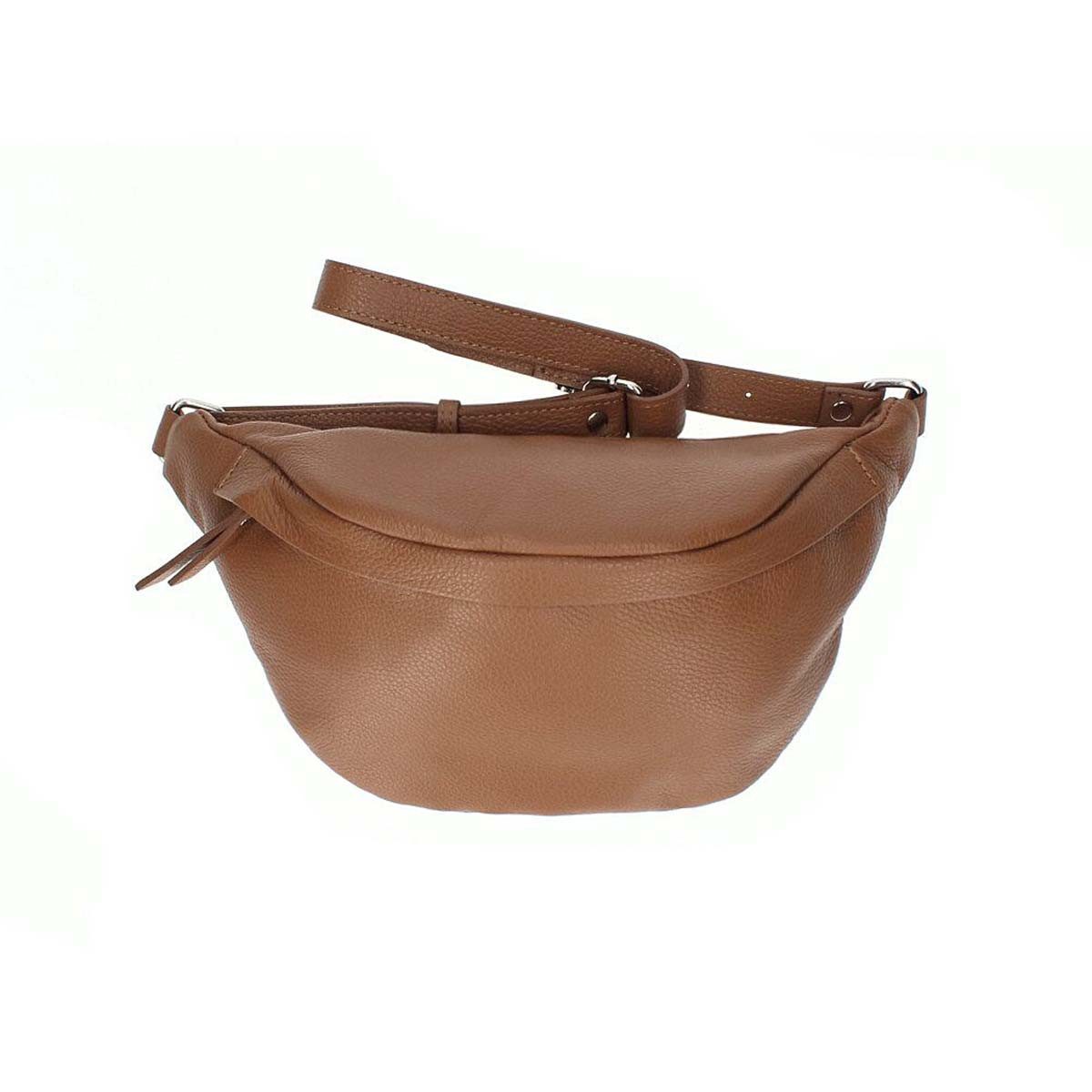 ITALYSHOP24 Bauchtasche DAMEN LEDER CROSSOVER Gürteltasche Hüfttasche CrossBody Brusttasche, SLING Bodybag Schultertasche Umhängetasche für Reise Freizeit Urlaub