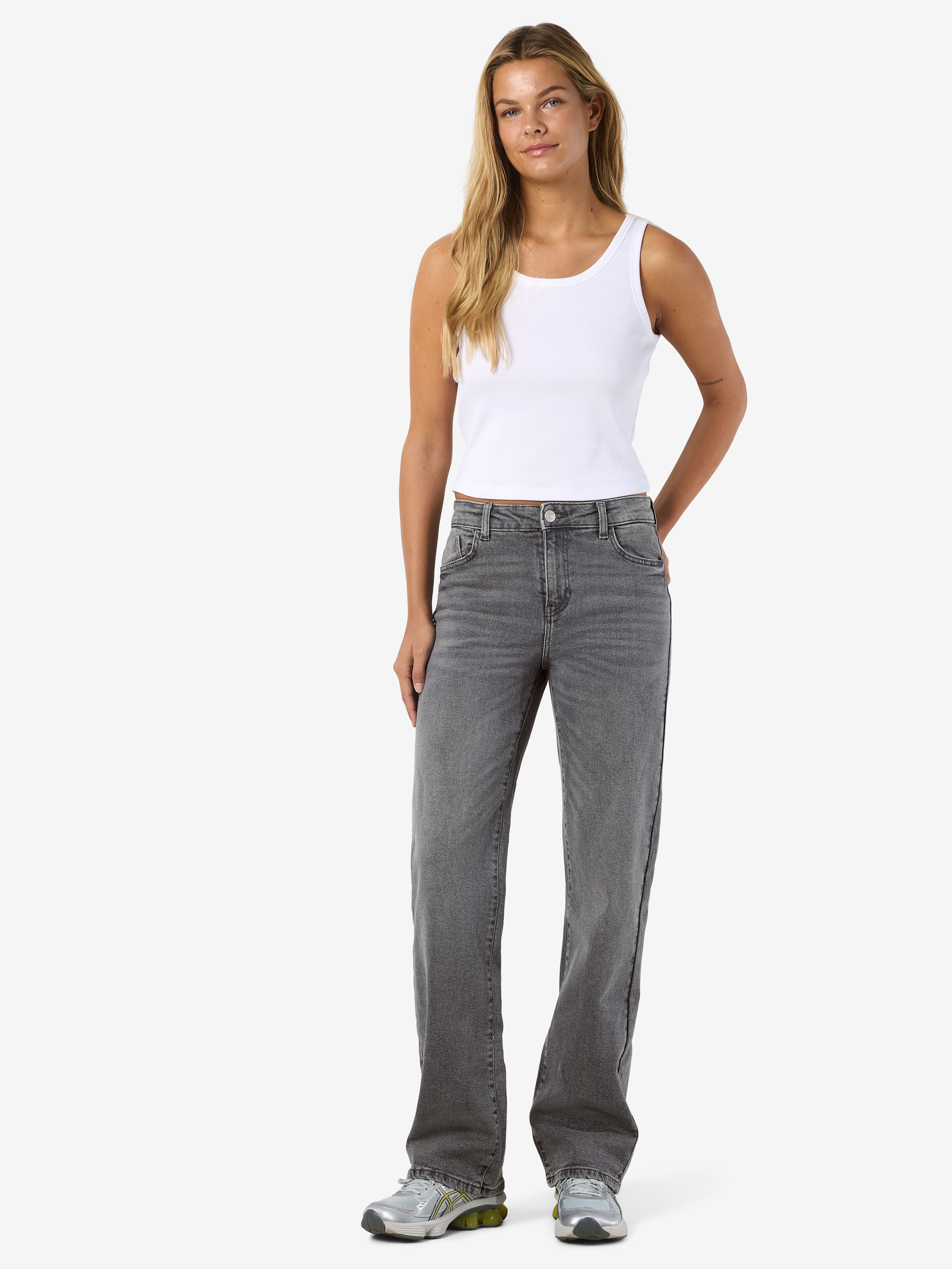 Noisy may Straight-Jeans NMYOLANDA NW WIDE JEANS AZ371DG NOOS