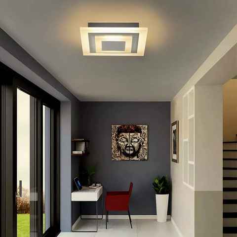 ZMH LED Deckenleuchte Decknenlampe Acryl 30//40cm Schlafzimmer Whonzimmer, LED fest integriert, Dimmbar
