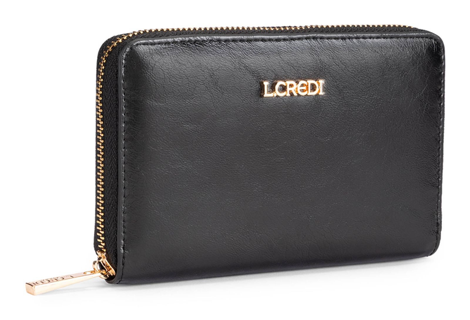 L. CREDI Geldbörse Zip Around Wallet, mit RFID-Blocker Schutz