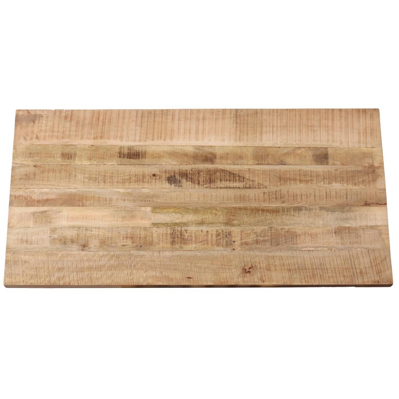 baario Esstischplatte Esstischplatte VODICE massiv, 200x100 cm rustikal Holz Mangoholz