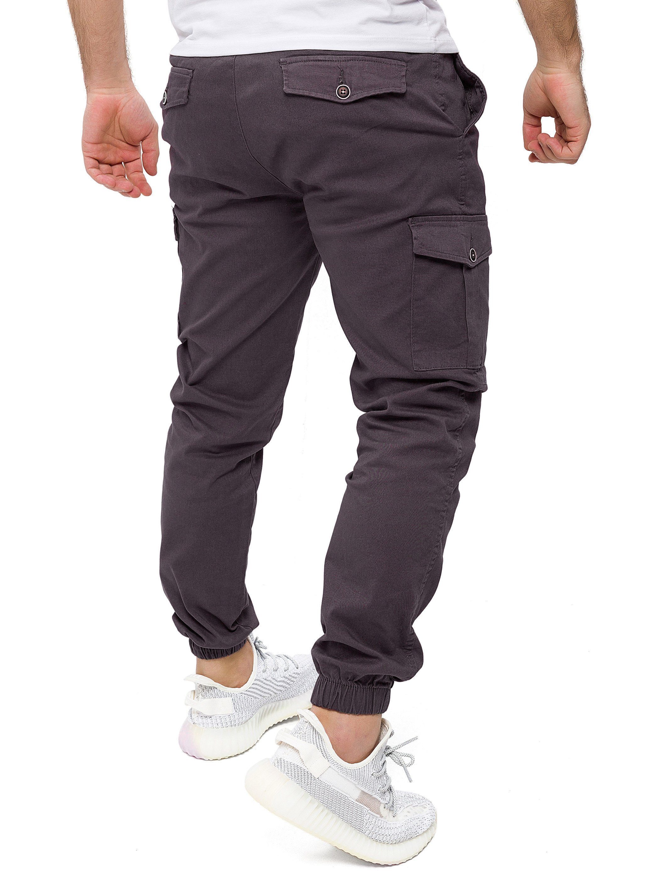 Pittman Cargohose Darius Cargo Chino elastischer Bund mit Kordelzug