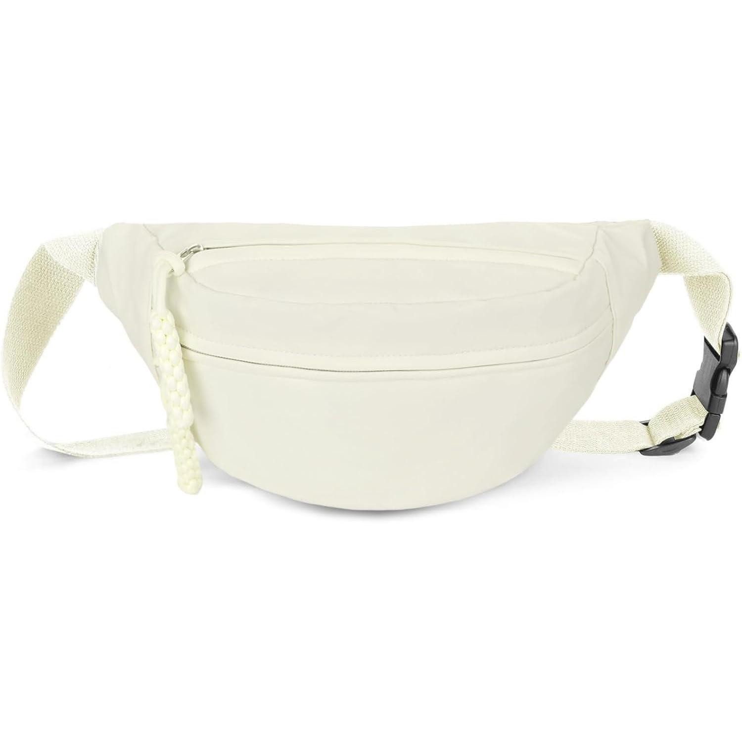 Bauchtasche Bauchtasche Umhängetasche Damen Nylon Gürteltasche Sport #7 Weiß-b