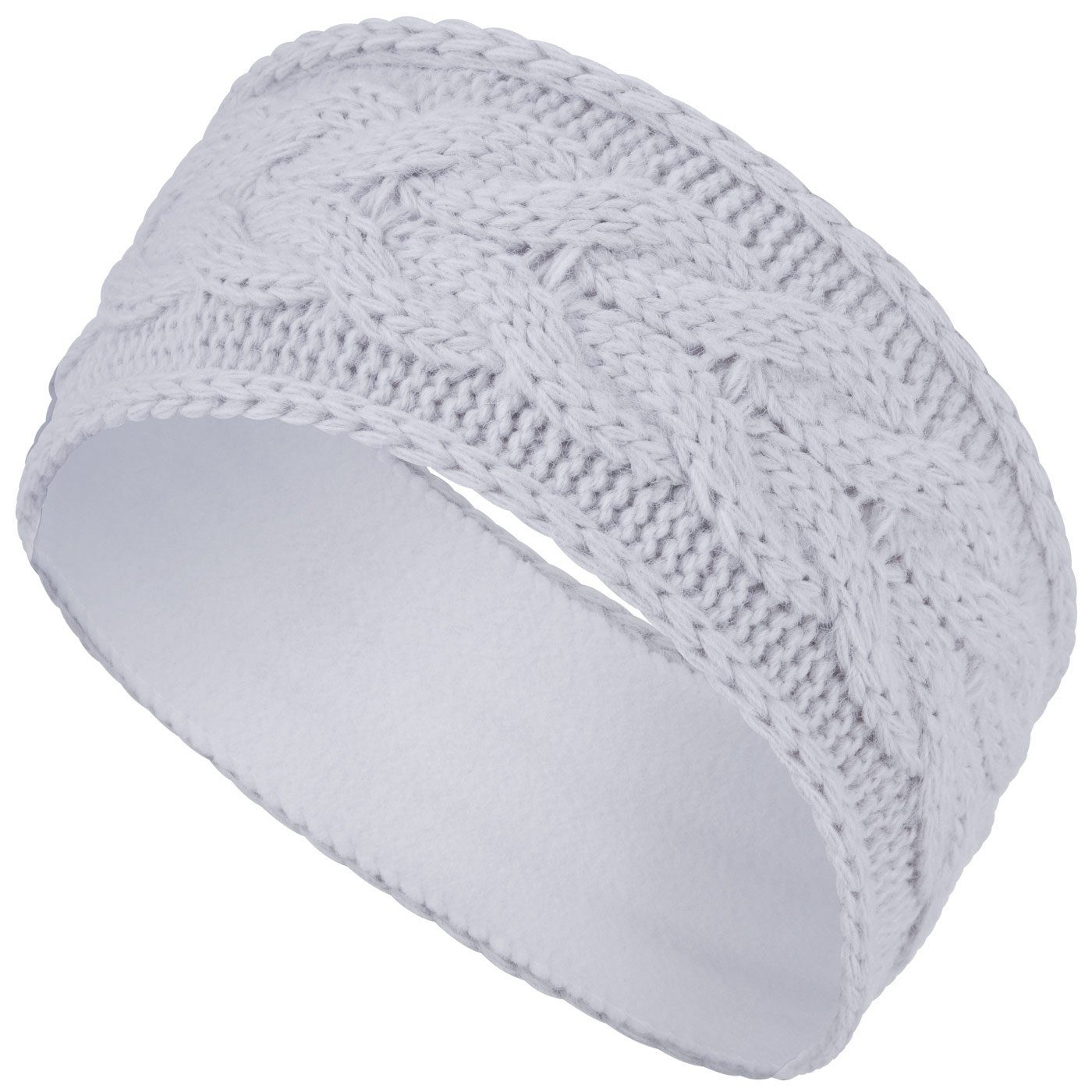 compagno Stirnband (1-St) Strick-Stirnband gefüttert Damen Ohrenschützer Band Kopfband Winter