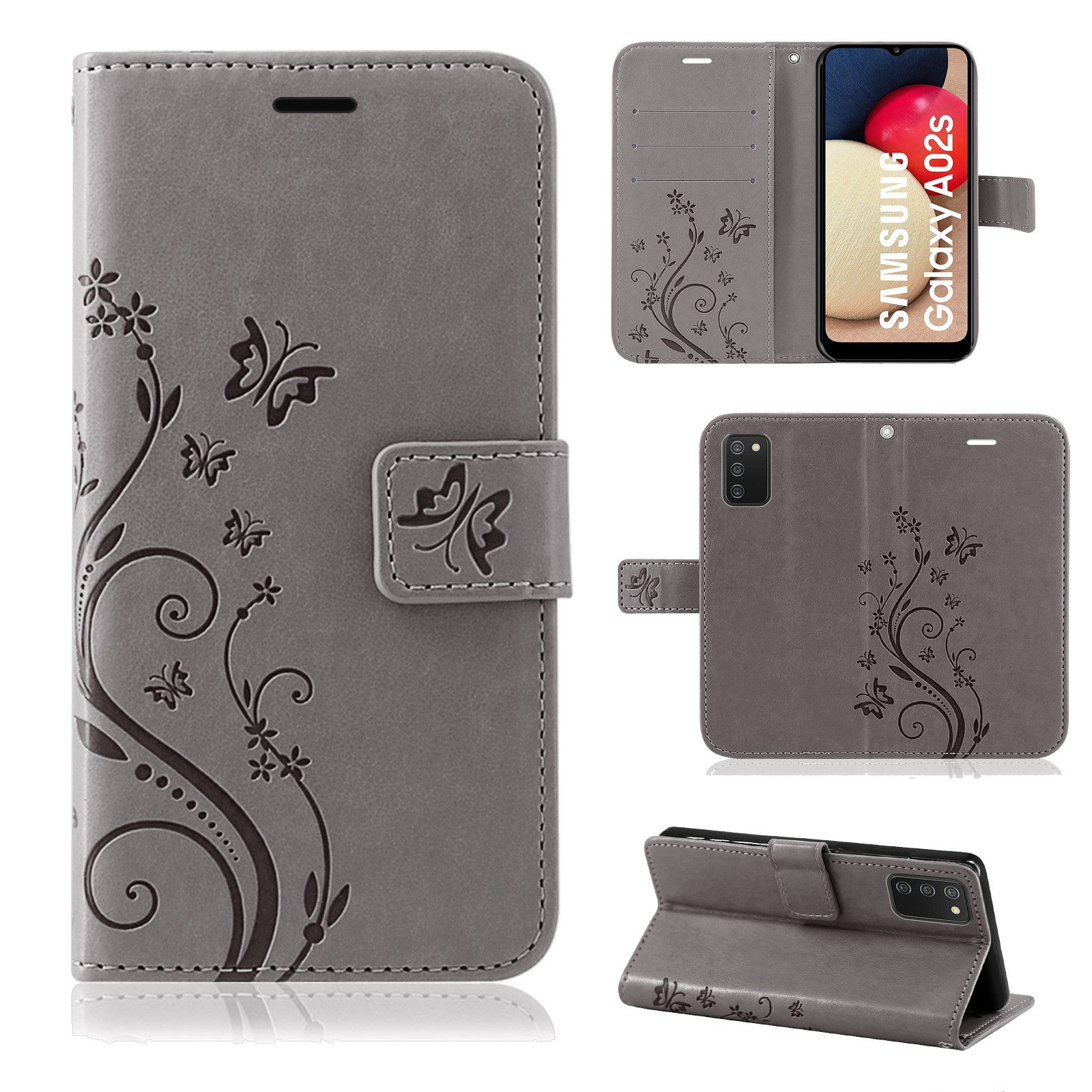 betterfon Smartphone-Hülle Handytasche für Samsung Galaxy A02s Klapphülle