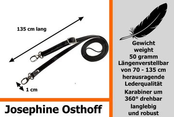 Josephine Osthoff Schulterriemen Schulterriemen 1 cm Lack schwarz/silber