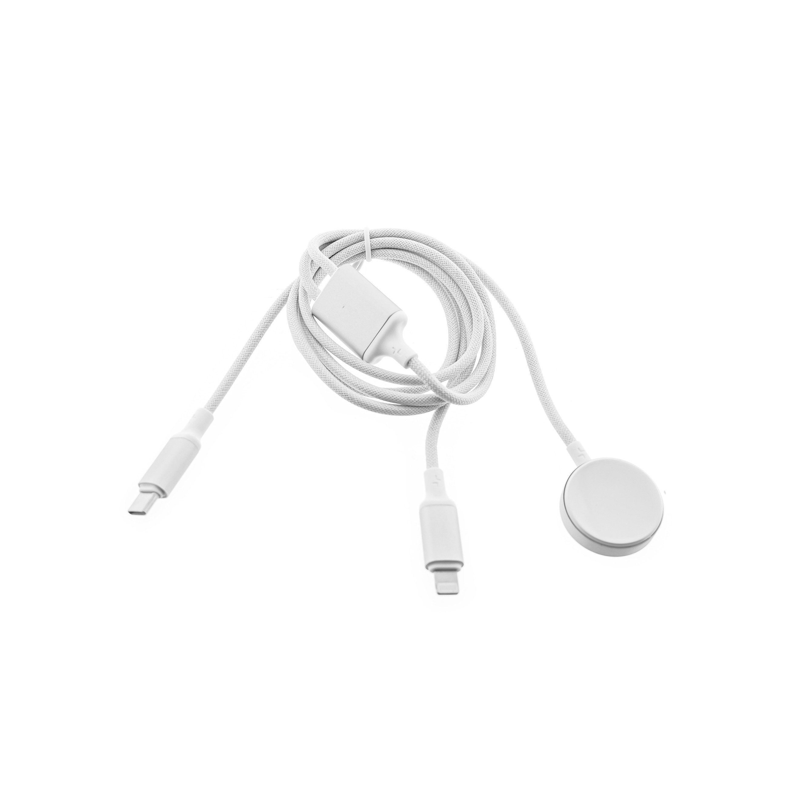 COFI 1453 2in1 Ladekabel 1,2m – Für Smartwatch und Smartphone Smartwatch-Ladekabel