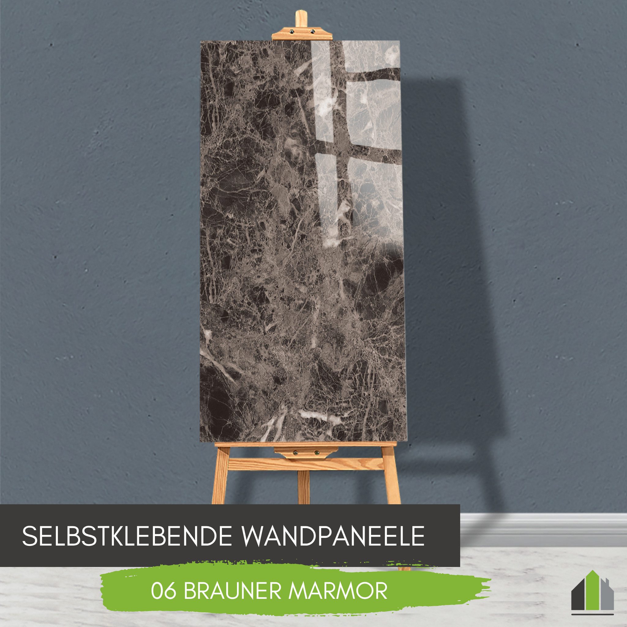 STM Company Wandpaneel Selbstklebende Marmor-Optik PVC Wandpaneele, Feuchtigkeitsbeständig, (8-tlg. Set 1,44 m) Für Küche, Badezimmer & Wohnbereich