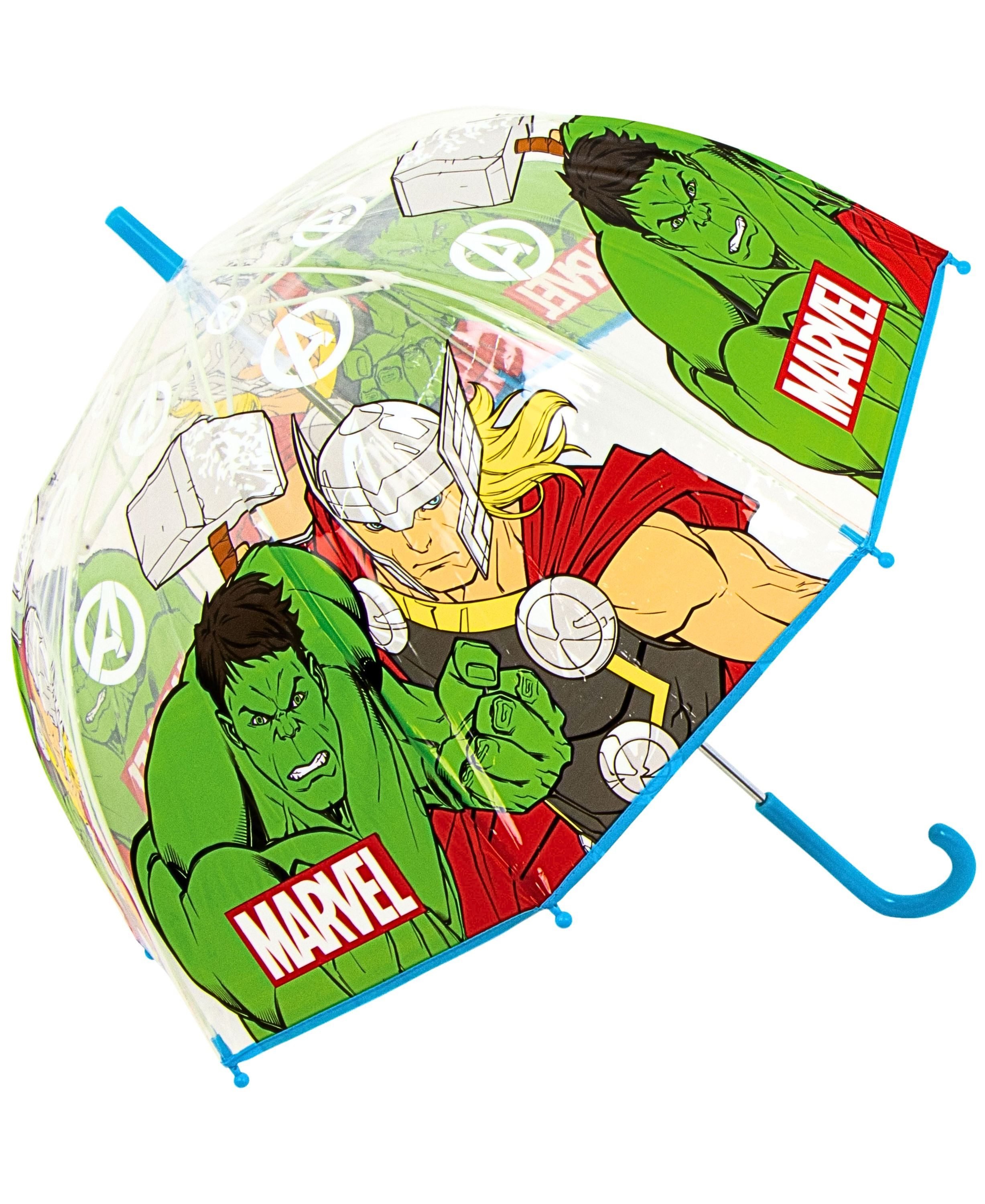 The AVENGERS Stockregenschirm Thor & Hulk, Kinder Regenschirm Kuppelschirm Ø 70 x 68 cm