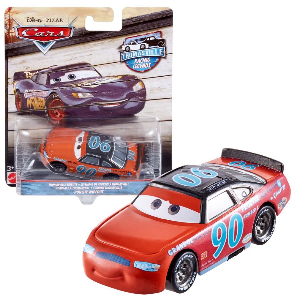 Disney Cars Spielzeug-Rennwagen Renn-Legenden Thomasville Racing Disney Cars Cast 1:55 Fahrzeuge Ponchy Wipeout / Bumber Save