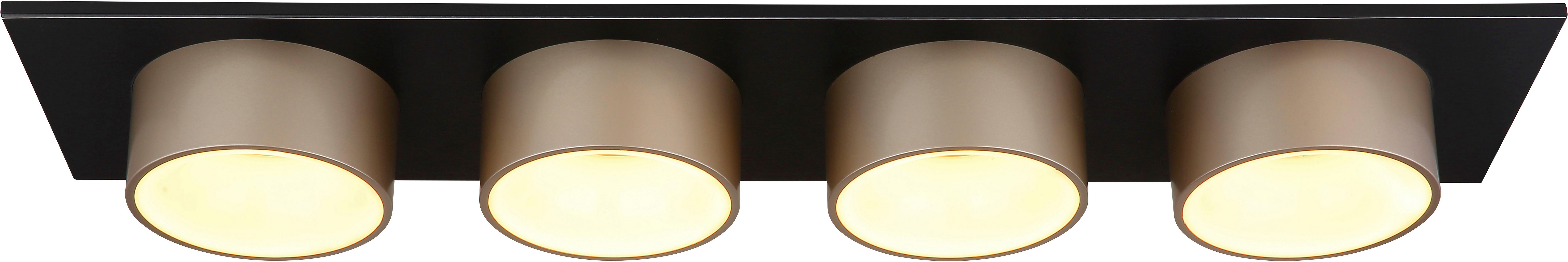 GLOBO LIGHTING Deckenleuchte RAYMOND, LED fest integriert, Warmweiß, Deckenlampe Wohnzimmer-Leuchte Schlafzimmer-Leuchte Flur Küche