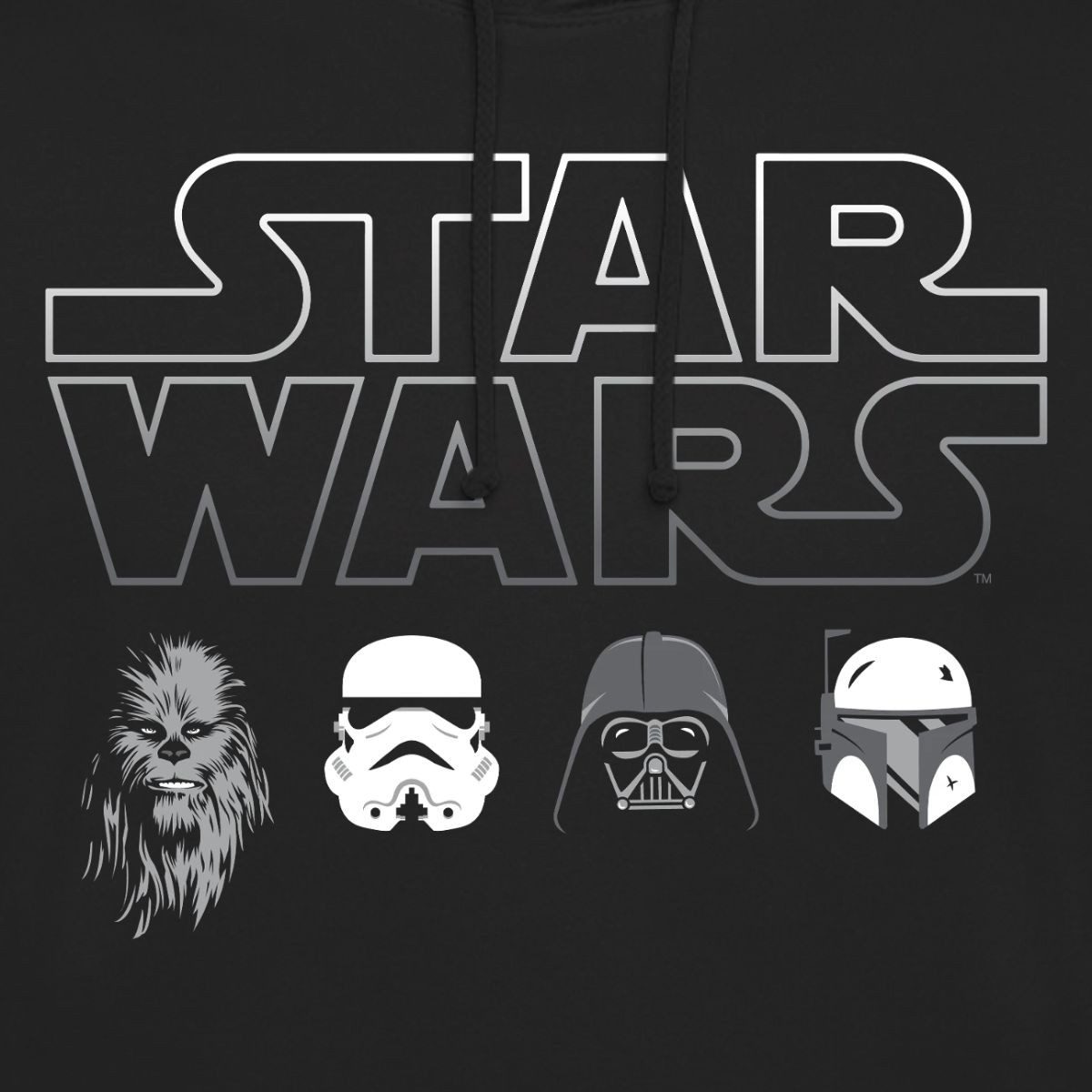 Spreadshirt Hoodie Star Wars Chewbacca Stormtrooper Darth Vader Unisex Hoodie (1-tlg)