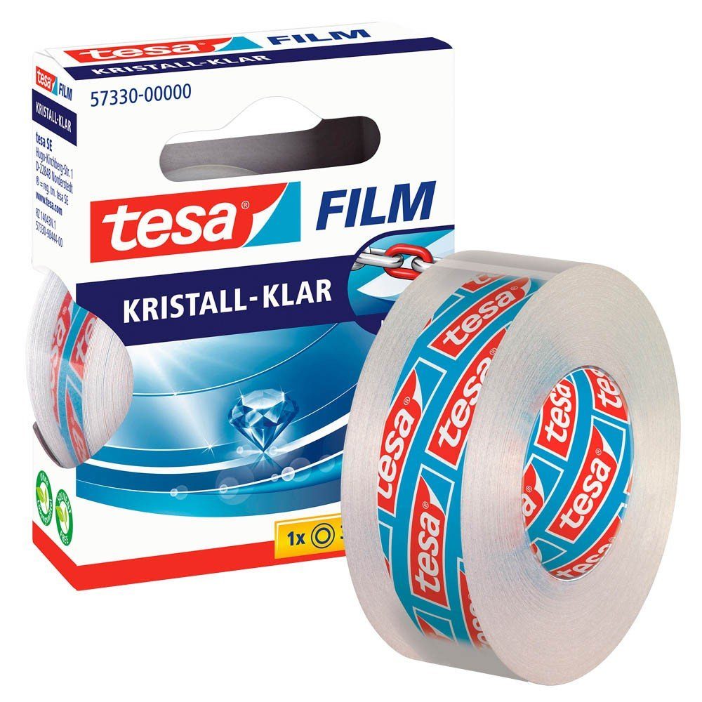 tesa Klebeband tesafilm® 57330 kristall-klar Klebefilm 19mm x 33m