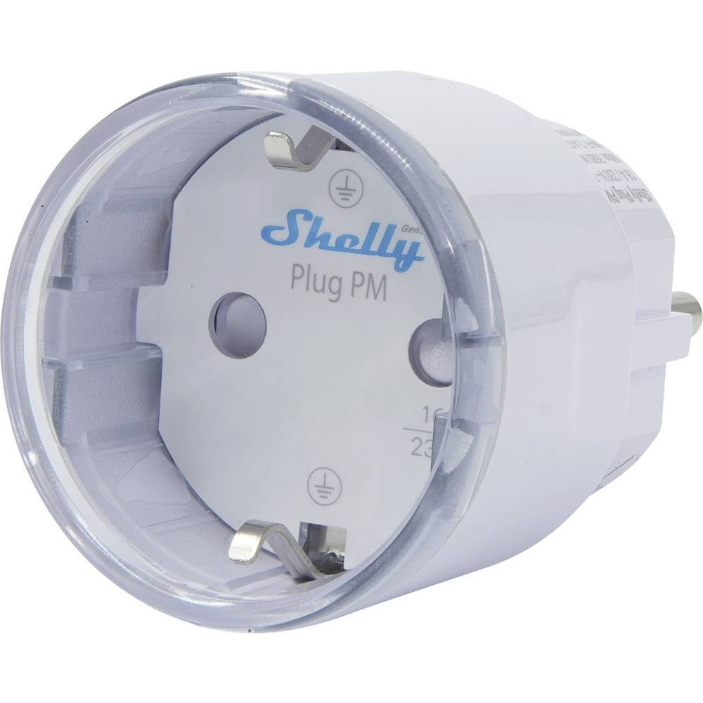 Shelly WLAN-Steckdose Plug PM Gen3 White Funk-Steckdose Wi-Fi, Bluetooth