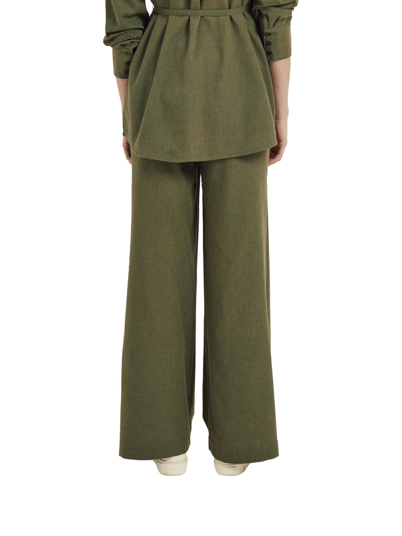 vertbaudet Umstands-Set Loungewear-Set für Schwangerschaft und Stillzeit Set, 2-teilig, Leinen-Optik – Bild 4 von 5