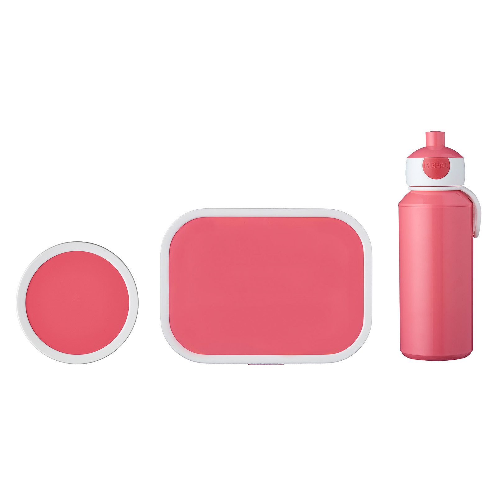 Mepal Lunchbox Campus Lunchset 3er Set, Acrylnitril-Butadien-Styrol (ABS), (3-tlg), Spülmaschinengeeignet