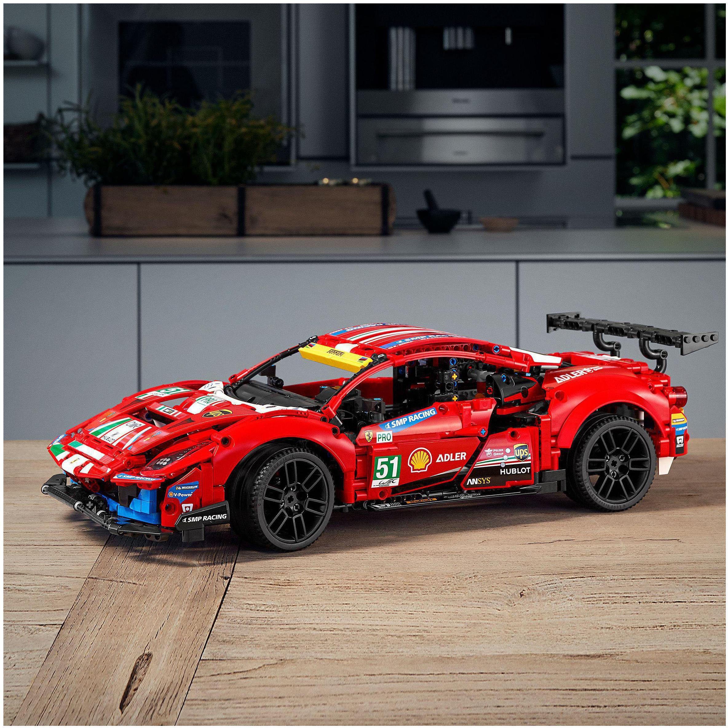 LEGO® LEGO® #51” (42125), Corse 488 Europe GTE Ferrari Made in Konstruktionsspielsteine St), (1682 “AF Technic,