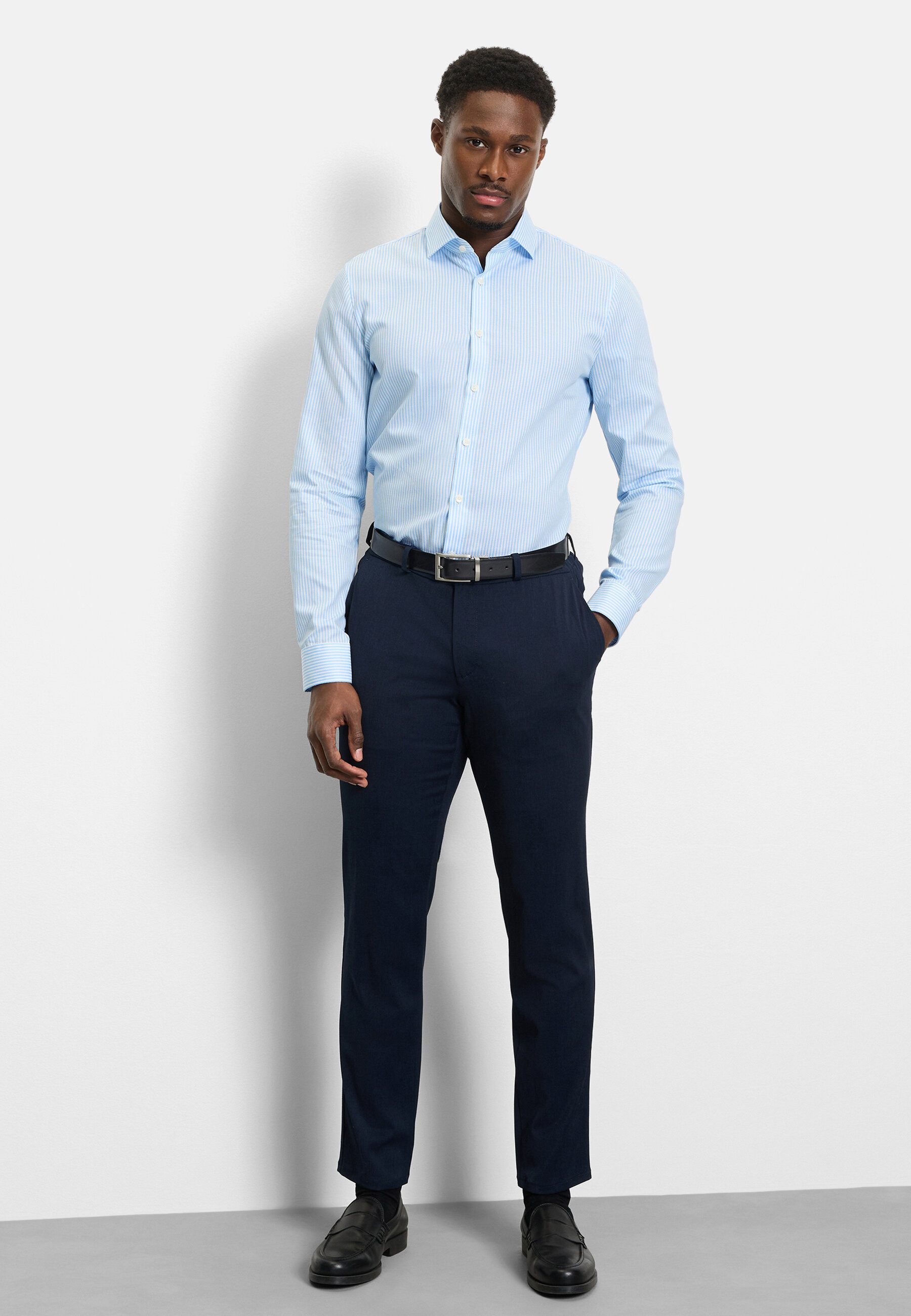 OLYMP Businesshemd OLYMP No. Six, Super Slim, Royal Kent mit extra langem Arm