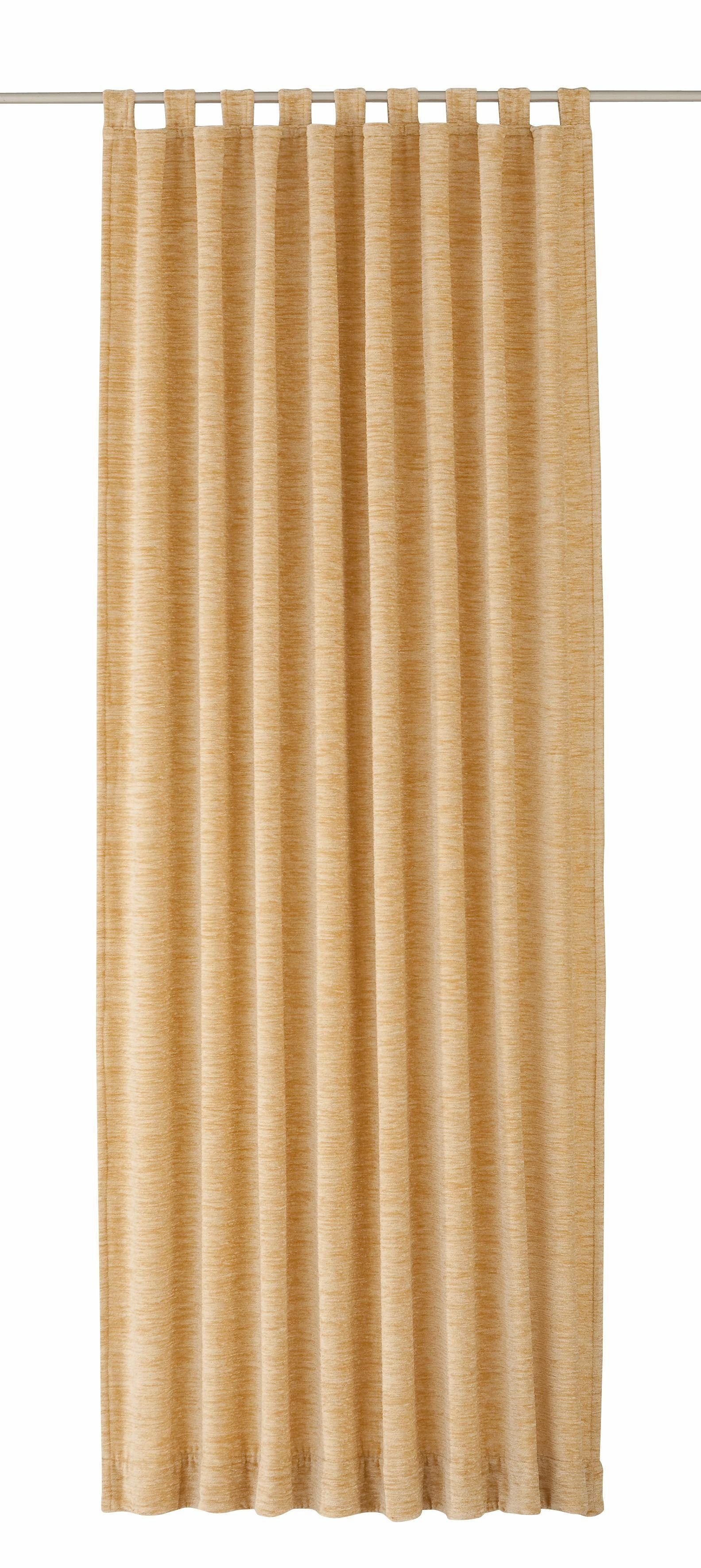 Vorhang Tromsö, Wirth, Schlaufen (1 St), blickdicht, Chenille beige