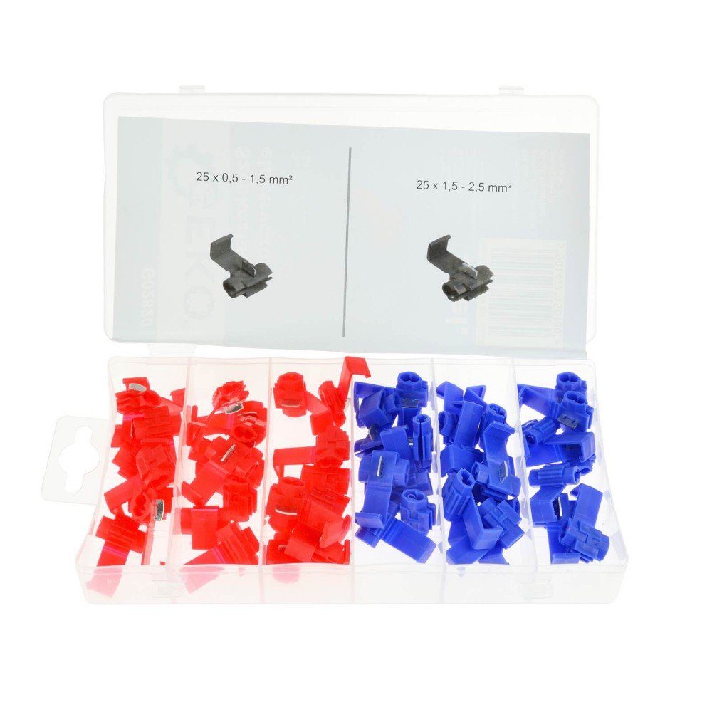 Kabelzubehör Abzweigverbinder-Set 50-tlg Schnellverbinder