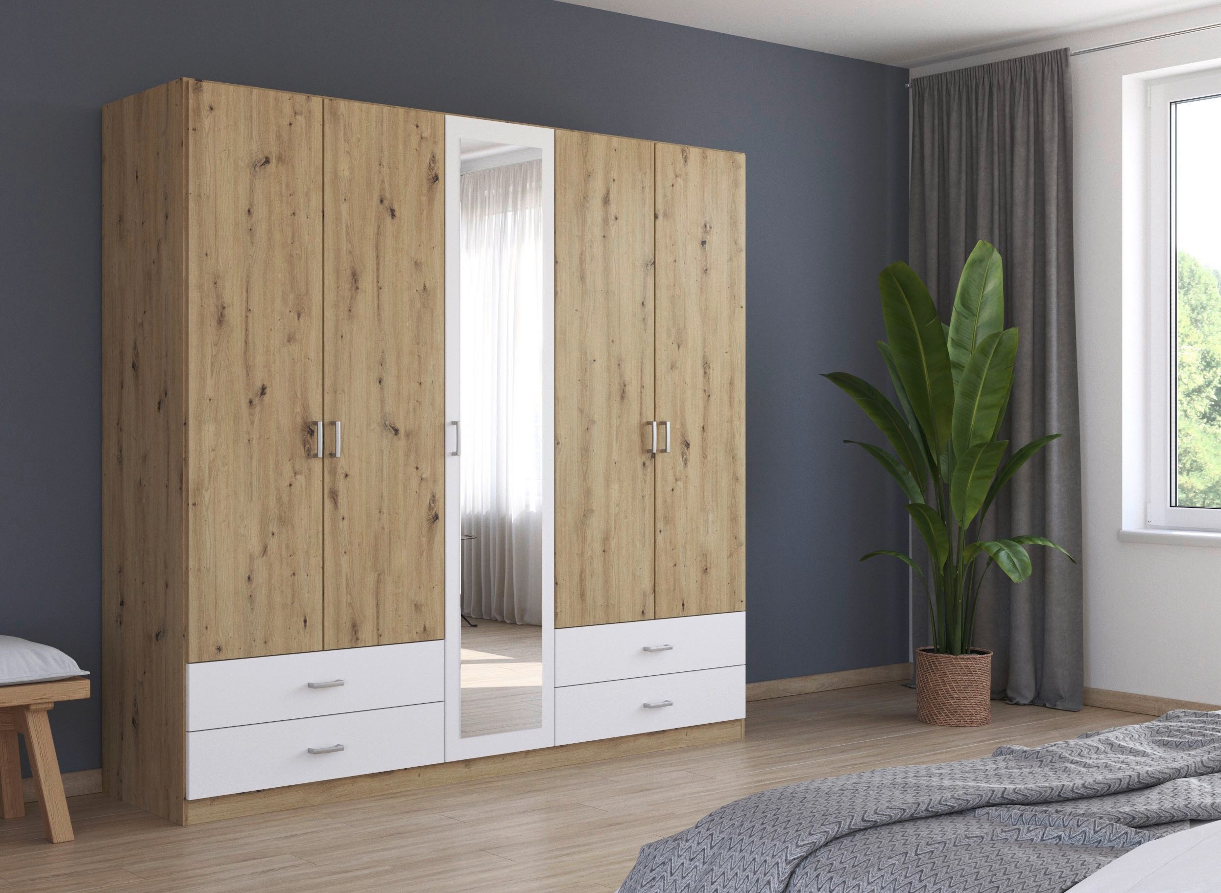 rauch Drehtürenschrank "Borbona", Kleiderschrank Schrank Garderobe Wäschesc günstig online kaufen