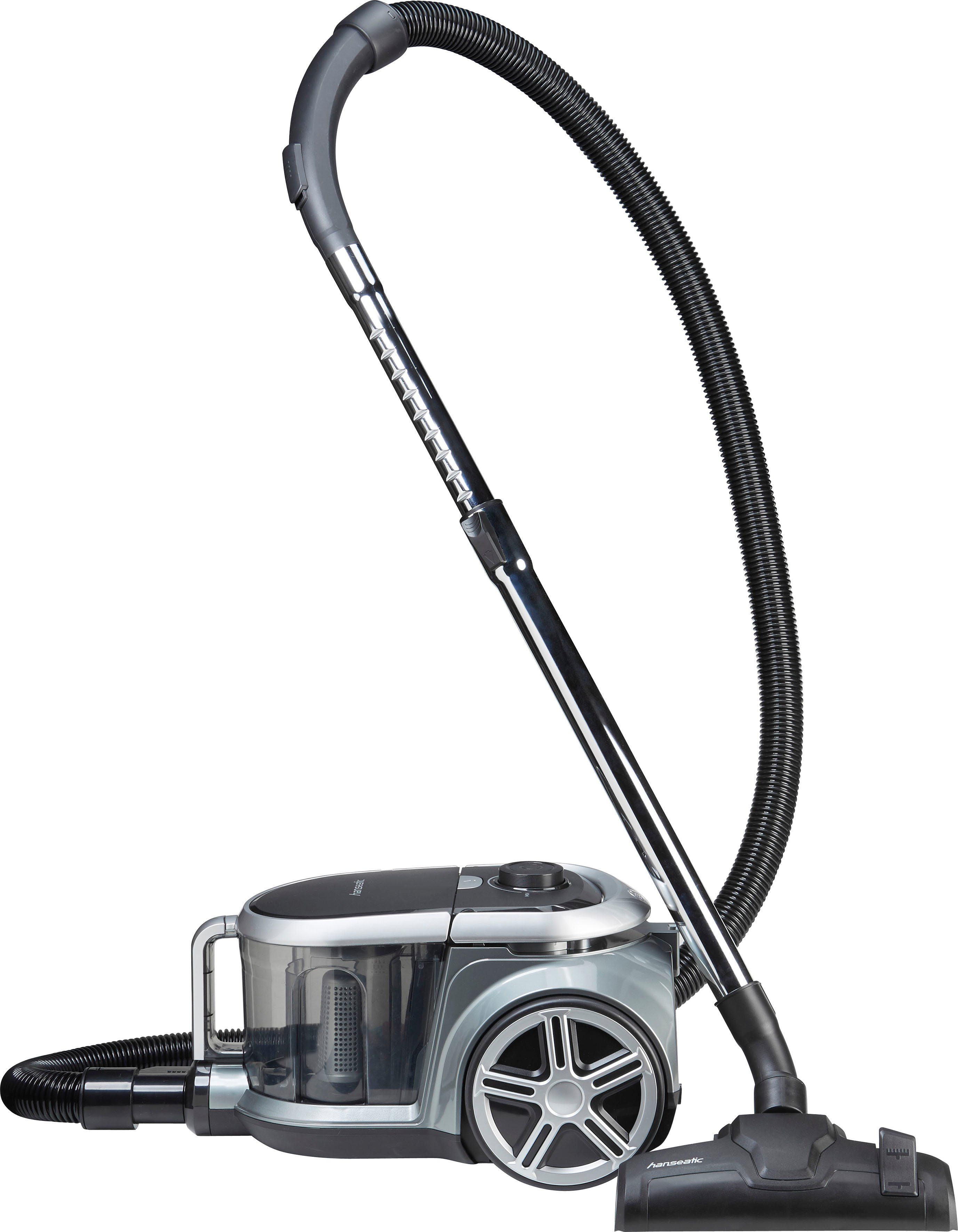 Hanseatic Bodenstaubsauger 800 W mit Hygienefilter H12, beutellos, 800 W, beutellos, 3,5l Beutelfassungsvermögen