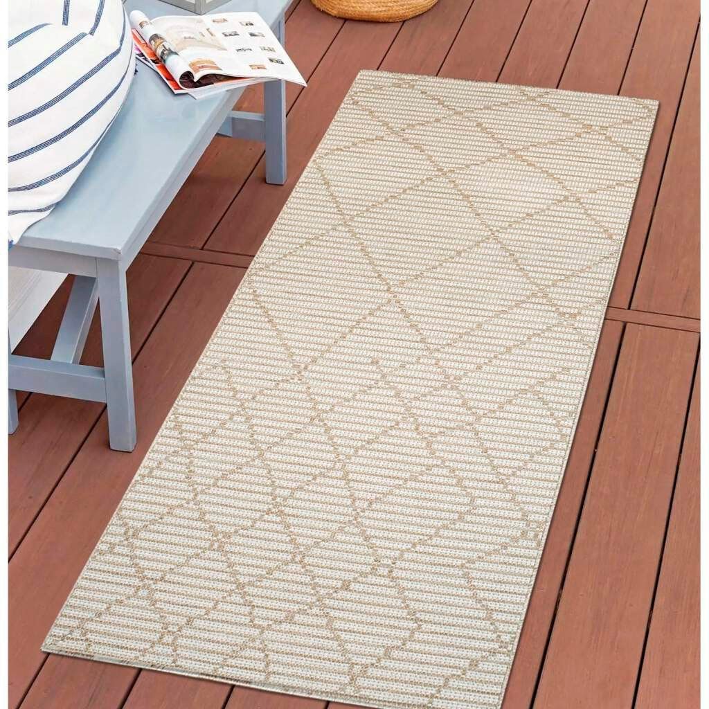 Carpet City Outdoorteppich PALM3526, rechteckig, Höhe: 5 mm, Wetterfest & U günstig online kaufen