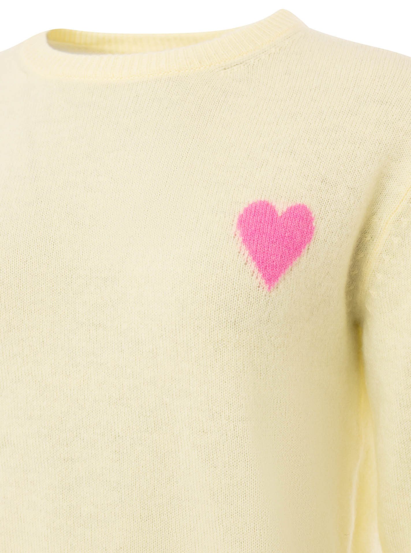 Zwillingsherz Kaschmirpullover 100% Kaschmir Pullover mit Herz