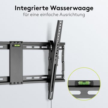 Goobay TV-Wandhalterung Pro TILT TV-Wandhalterung, (bis 70,00 Zoll, inkl. Zubehör, Montage Automatic Click-in & Easy Release / 12° neigbar / Schwarz)