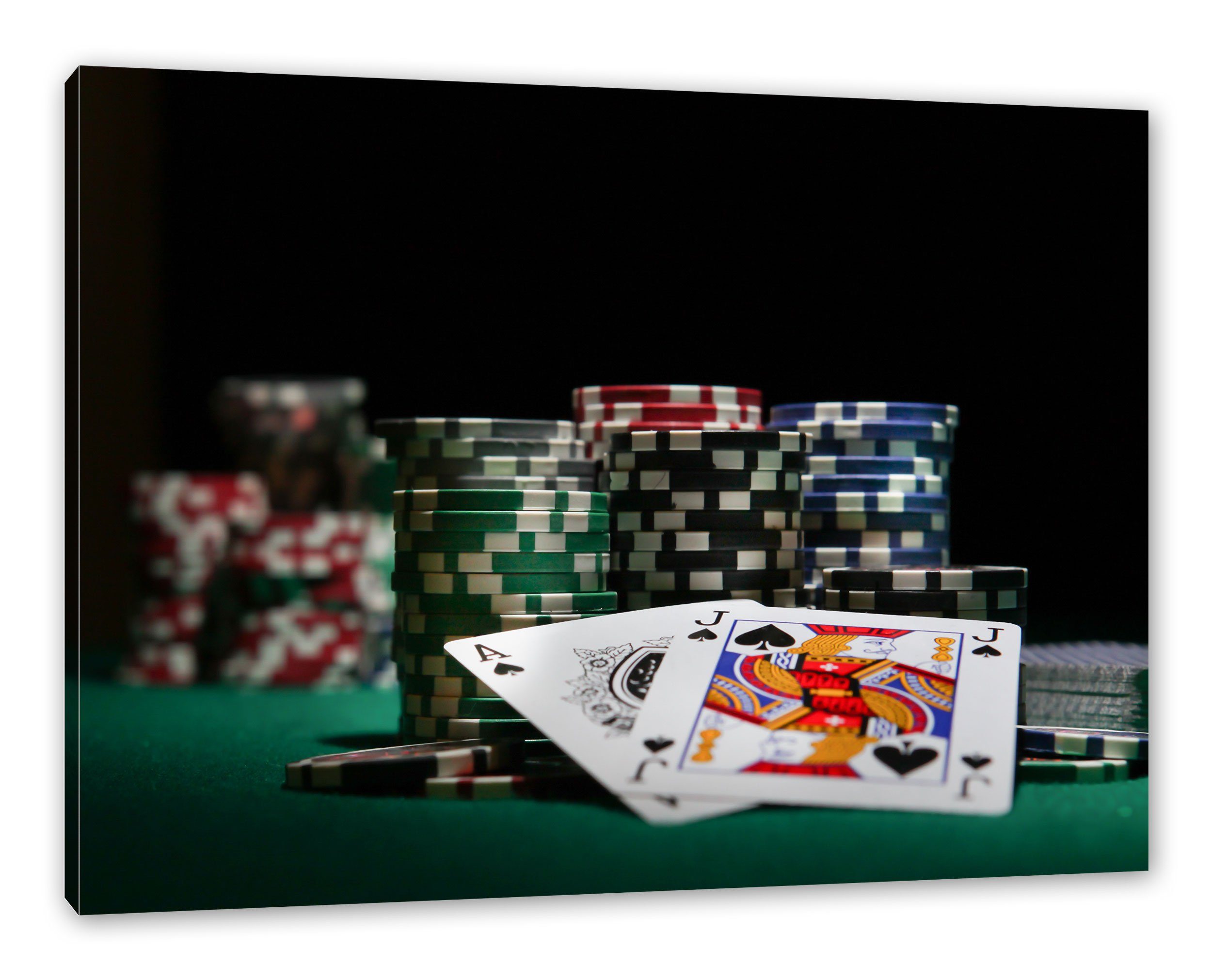 Leinwandbild Pokertisch Las Vegas