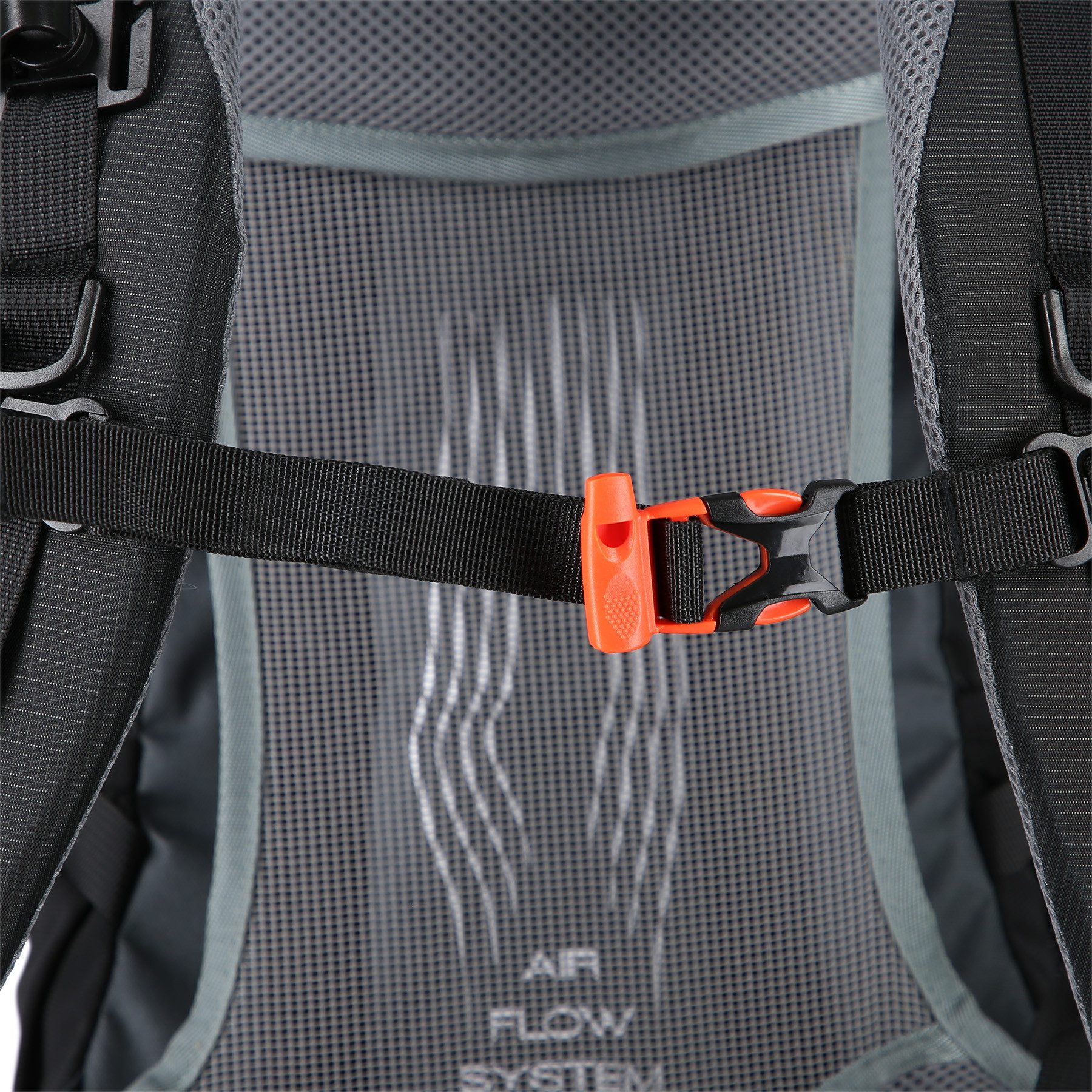 NILS CAMP Wanderrucksack Hiking Rucksack "GHOSTER" 20L Outdoor Trekkingrucksack Schwarz, mit Air Flow System, Rain Cover und Sicherheitspfeife