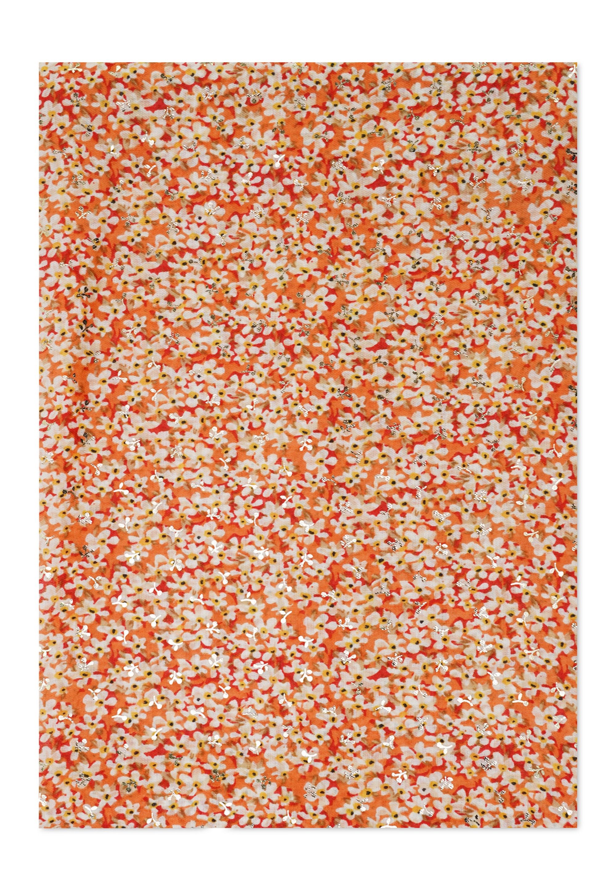 Harpa Modeschal PEPPER, mit floralem Allover-Print und Metallic-Effekt