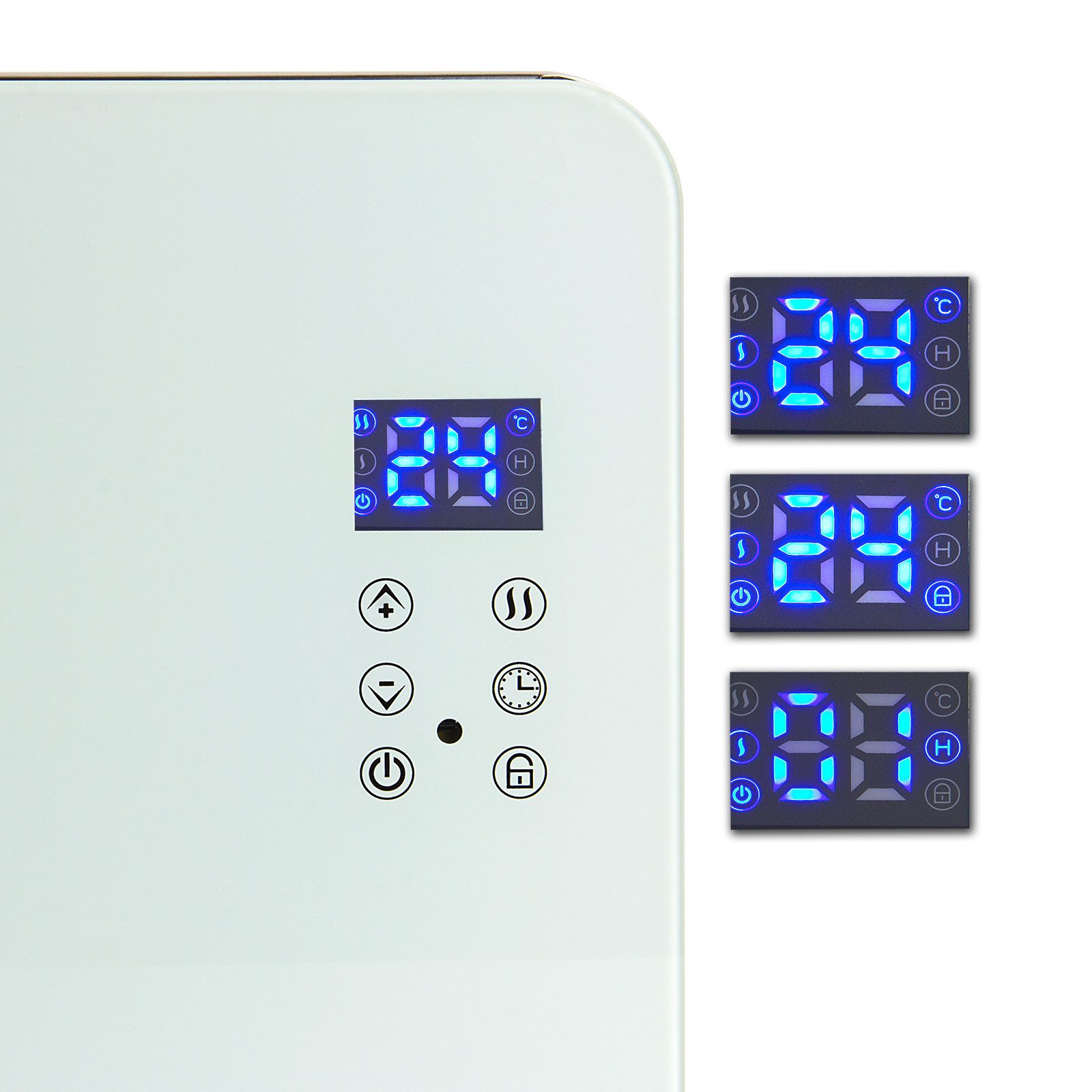 DEMA Konvektor Konvektorheizer DKH 1000 weiß, 1000 W