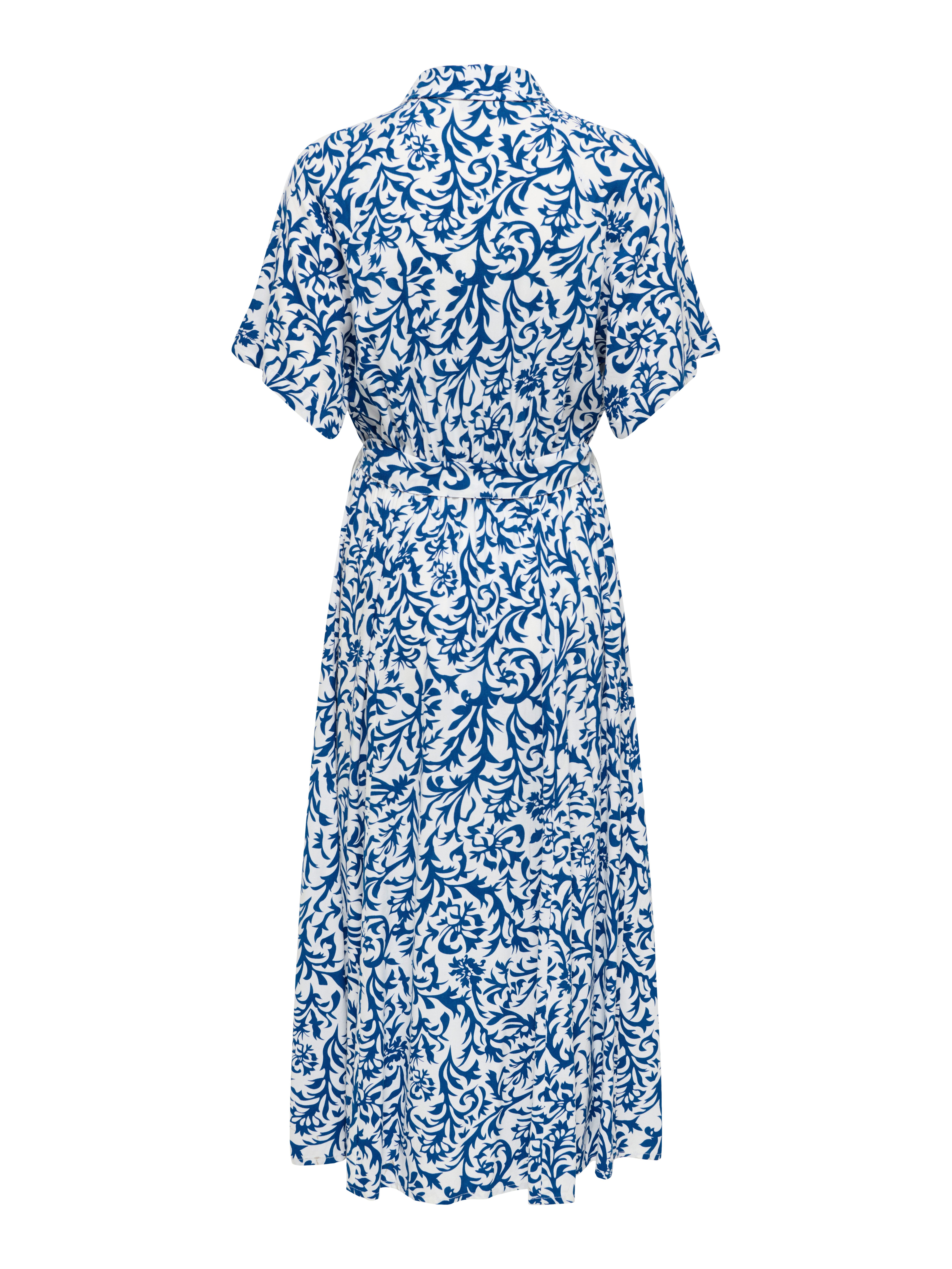 ONLY Druckkleid ONLSAFA S/S LONG BELT DRESS WVN EX Viskose, regular fit