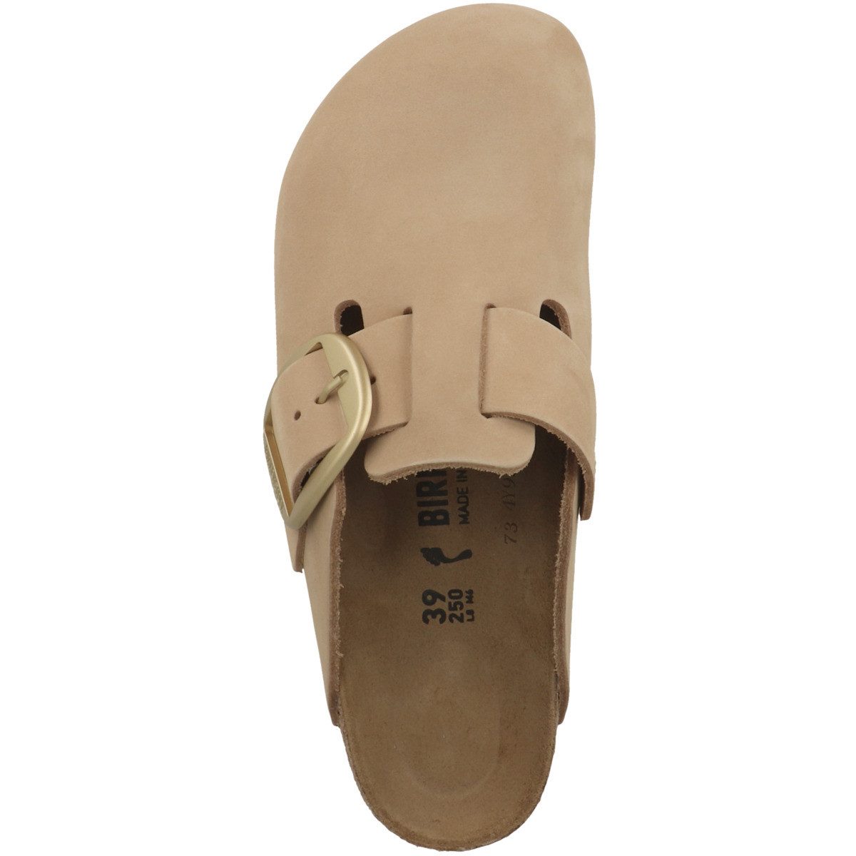 Birkenstock Boston Big Buckle Nubukleder schmal Damen Clog Sandalen, Hausschuhe, Pantoletten, Badeschuhe, Gartenschuhe