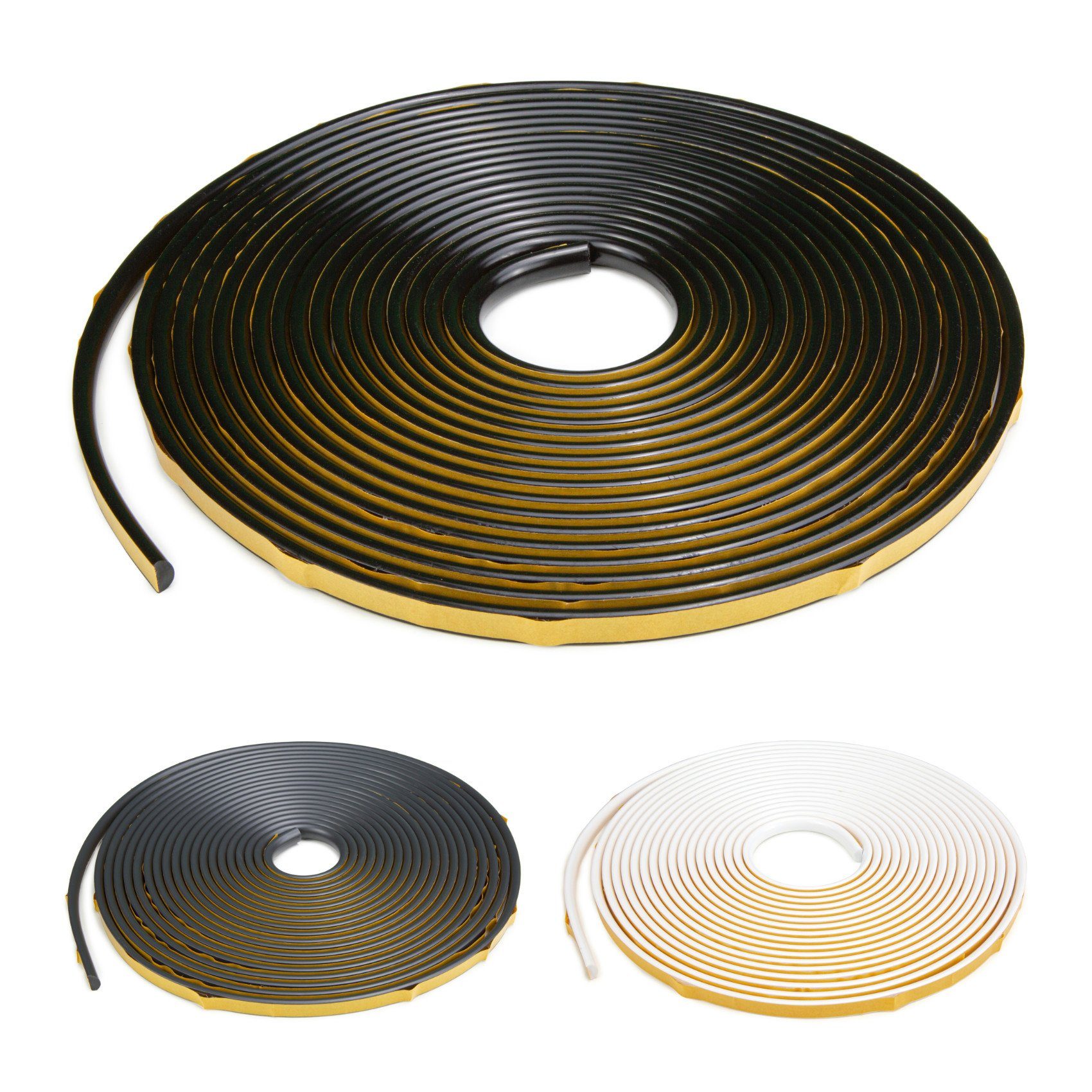 HEXIMO Zierleiste SFL-1 schwarz 10 Meter, Flexible Zierleiste (12 x 6 mm) s günstig online kaufen