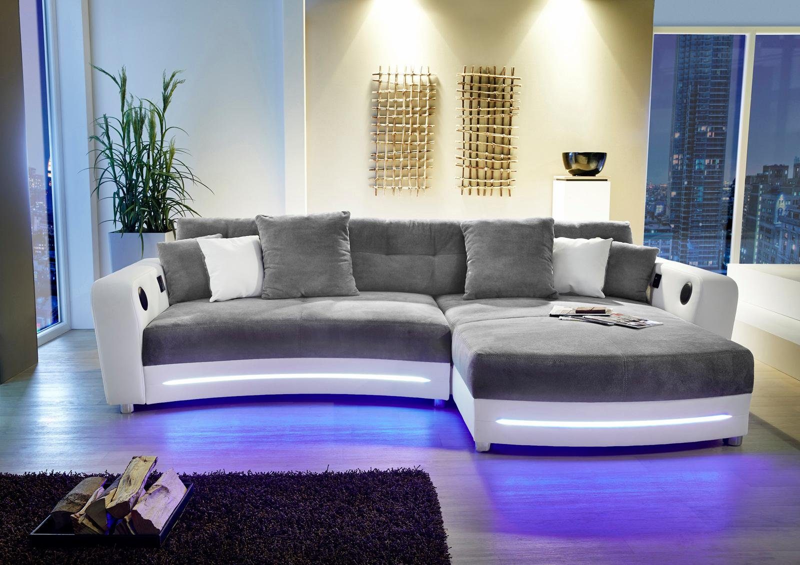 Jockenhöfer Gruppe Ecksofa "Laredo L-Form" inklusive RGB-LED-Beleuchtung un günstig online kaufen