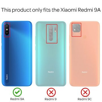 Nalia Smartphone-Hülle Xiaomi Redmi 9A, Stoßfeste Military-Style Ring Hülle / Extrem Schützend & Robust / Anti-Fingerabdruck / Kratzfest / Silikon Cover Innen & Hardcase Außen / Case mit 360° drehbarer Finger-Halter / Schutzhülle für magnetische KFZ-Halterung