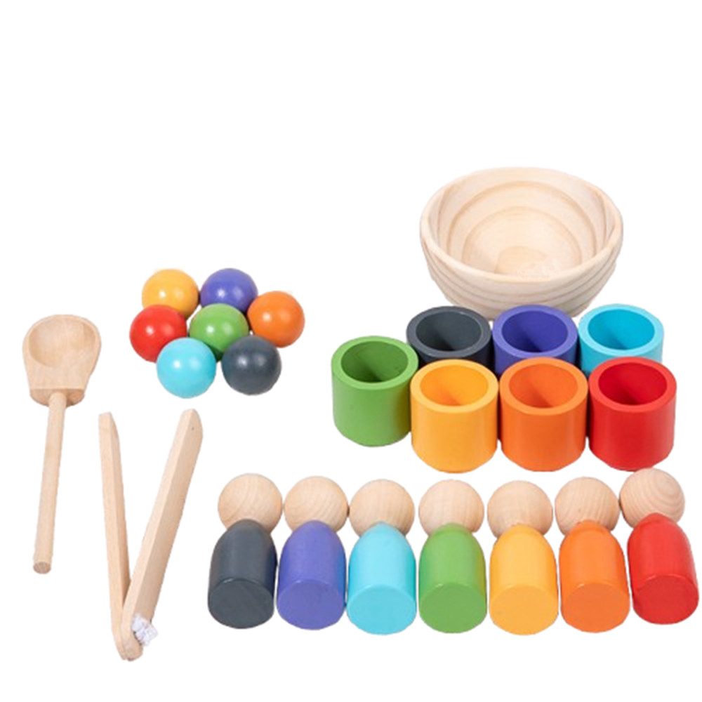 CLTYQ Lernspielzeug Lernspielzeug Große Regenbogenpuppe Montessori günstig online kaufen