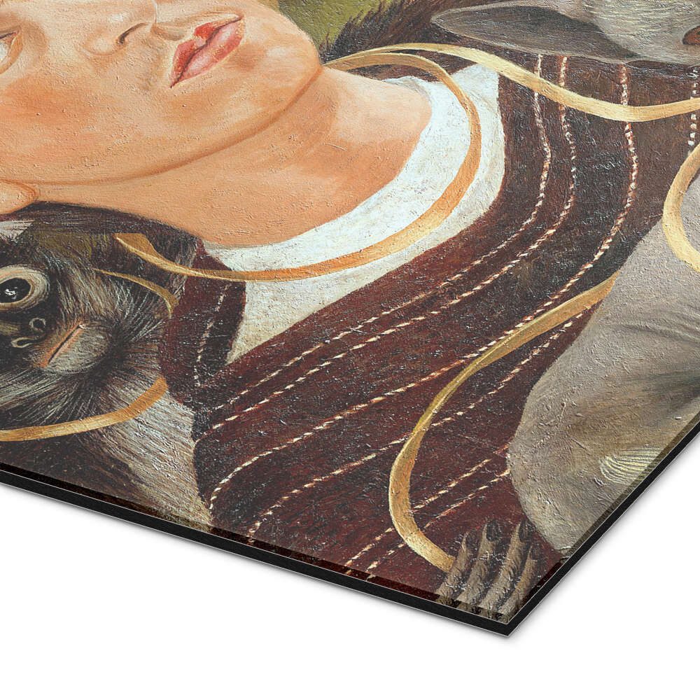 Posterlounge Wandbild Selbstbildnis mit Äffchen, 1945, Frida Kahlo, erhältlich als Poster, Leinwandbild, Wandsticker oder Acrylglasbild