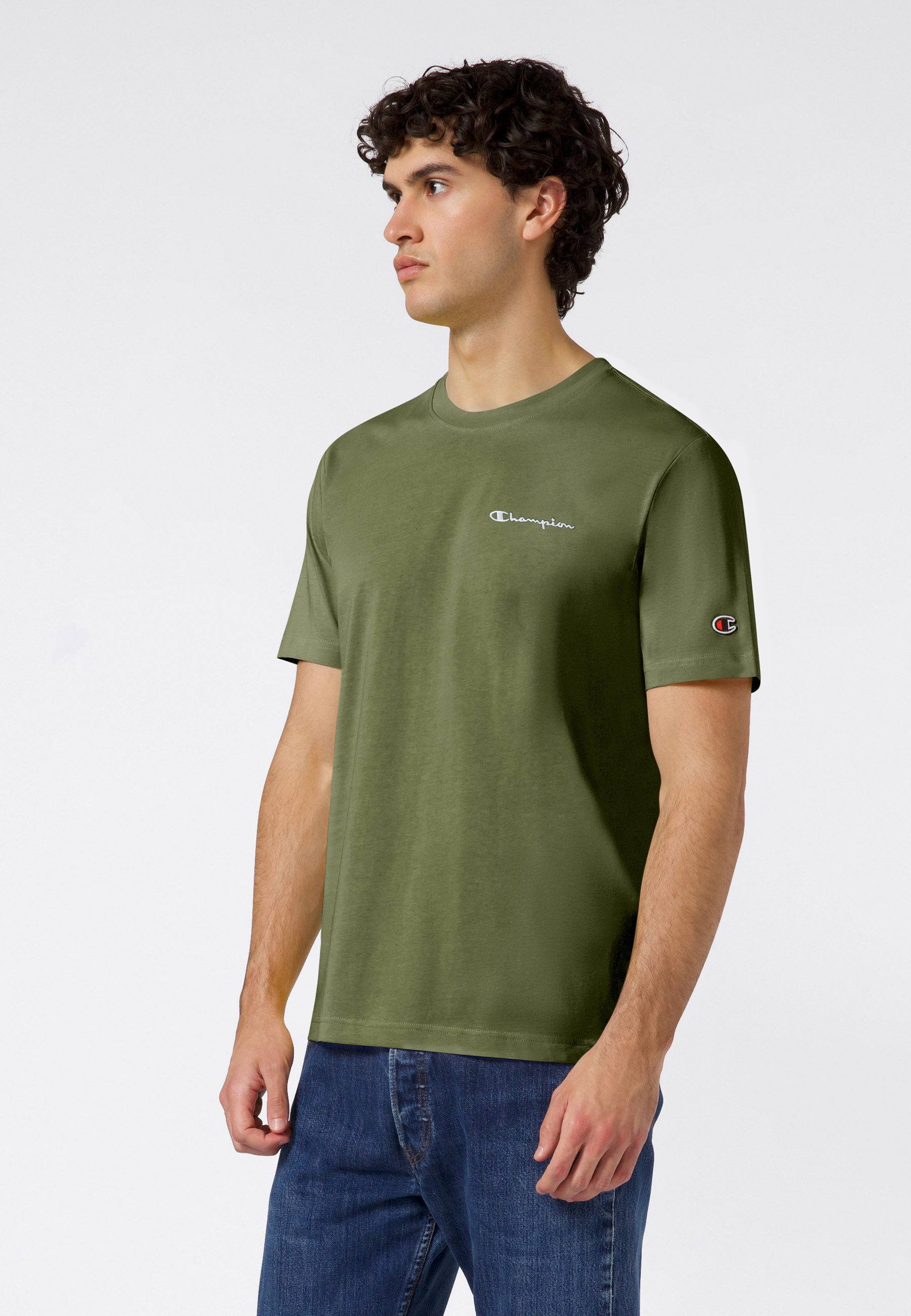 Champion T-Shirt ICONS CONTRAST SS Tee sportlicher Schnitt, Kurzarm, für sportliche Aktivitäten