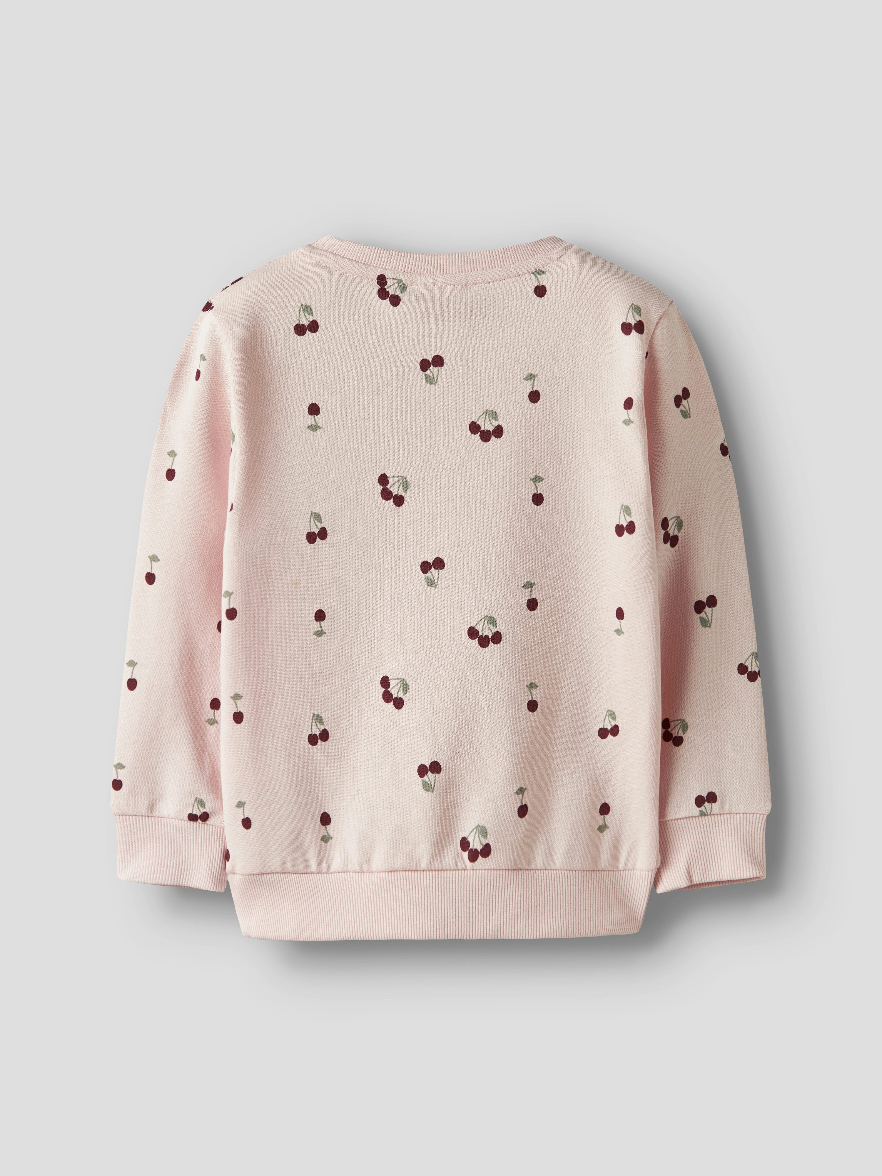 Name It Sweatshirt NMFVALBA – Sweater mit Herzchen-Alloverdruck und Rippbündchen bedruckt, casual, regular fit, Sweatware, Rundhals