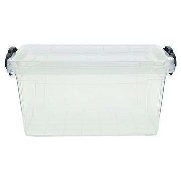 Centi Aufbewahrungsbox Klarsichtbox mit Deckel 8,5l 15,5 x 36 x 23cm (Stück, 1 St., Klarsichtbox mit Deckel), Aufbewahrungsbox Kunststoffbox Oranizer Kunststoffbehälter