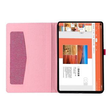 König Design Tablet-Hülle Huawei MatePad 11 2021, Tablet-Hülle für Huawei MatePad 11 2021 - Schutztasche Wallet Cover 360 Case Etuis - Rotwein